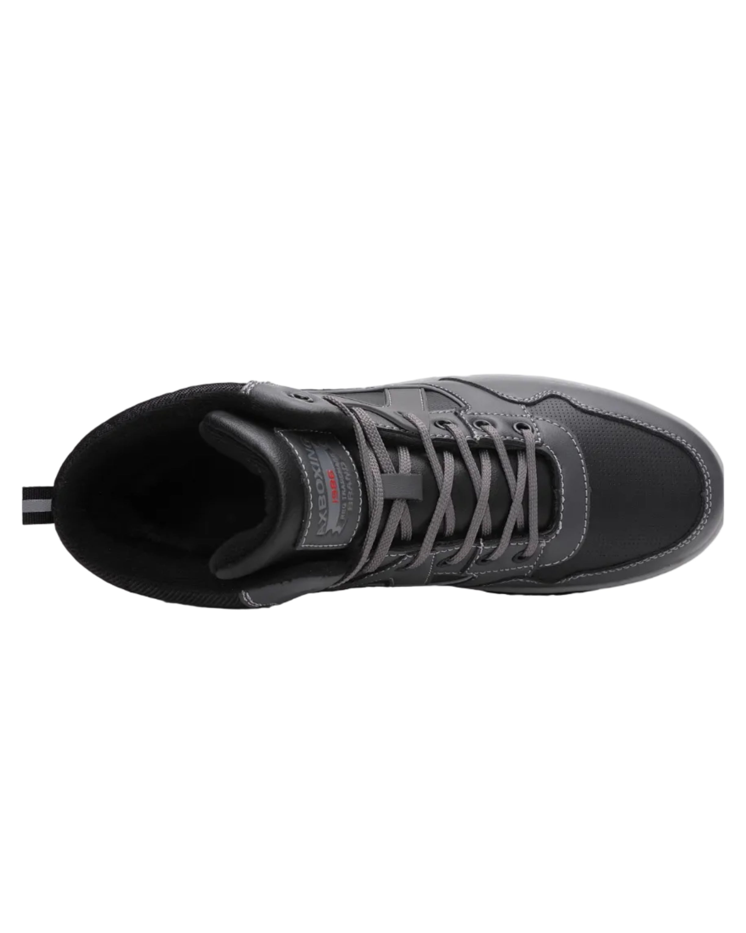 Ghete sport tip Adidasi, Model Yuri, Imblanite, Piele Ecologica, Talpa Cusuta, Comode si Calduroase, Ax Boxing, Gri