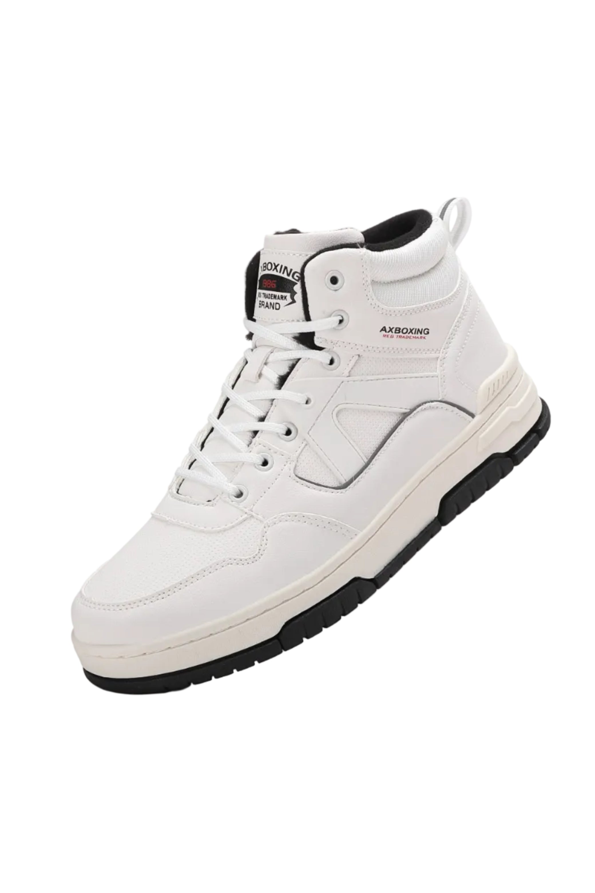 Ghete sport tip Adidasi, Model Yuri, Imblanite, Piele Ecologica, Talpa Cusuta, Comode si Calduroase, Ax Boxing, Alb