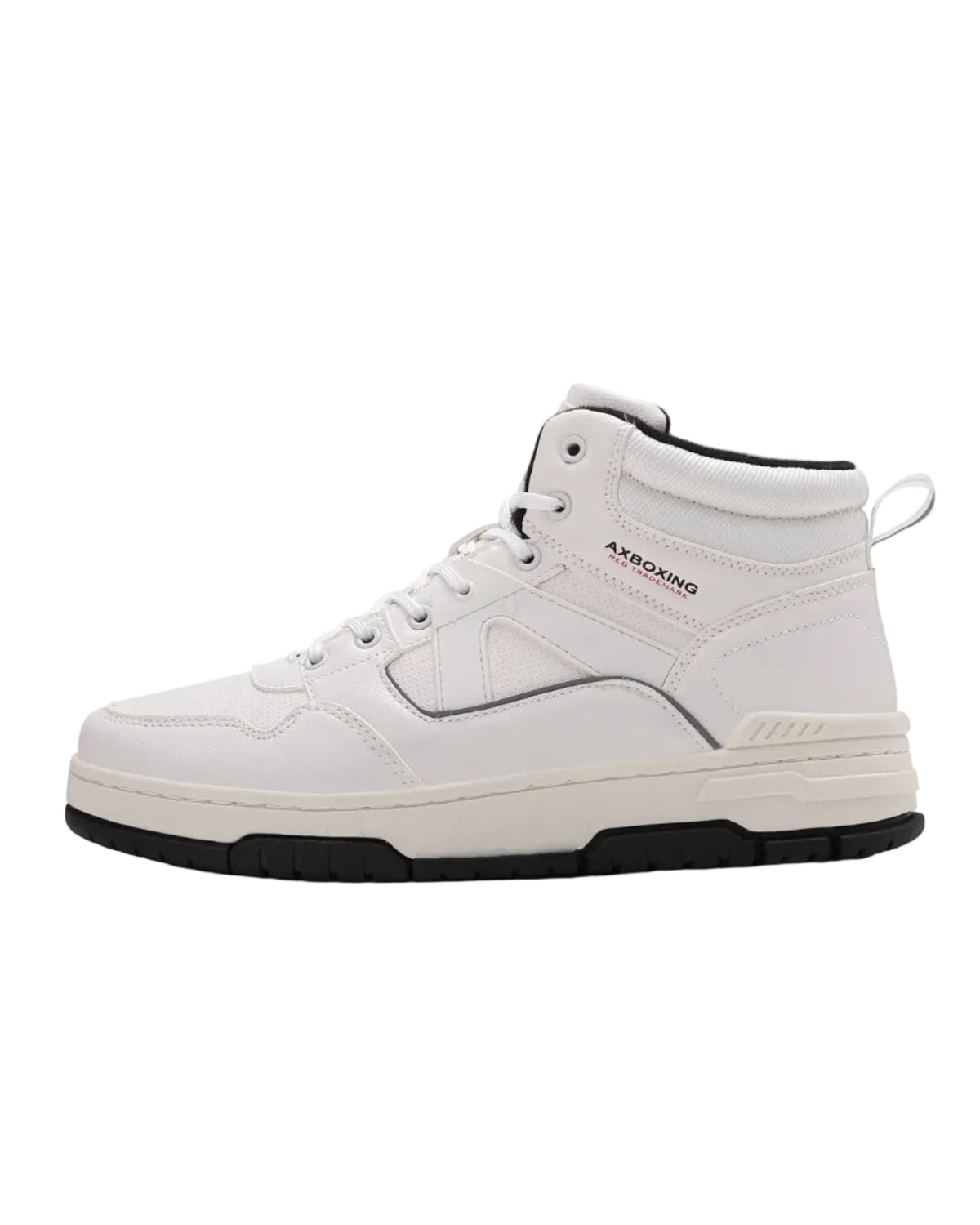 Ghete Sport pentru Barbati, Model Zoltan, Imblanite, Piele Ecologica, Talpa Cusuta, Comode si Calduroase, Ax Boxing, Alb