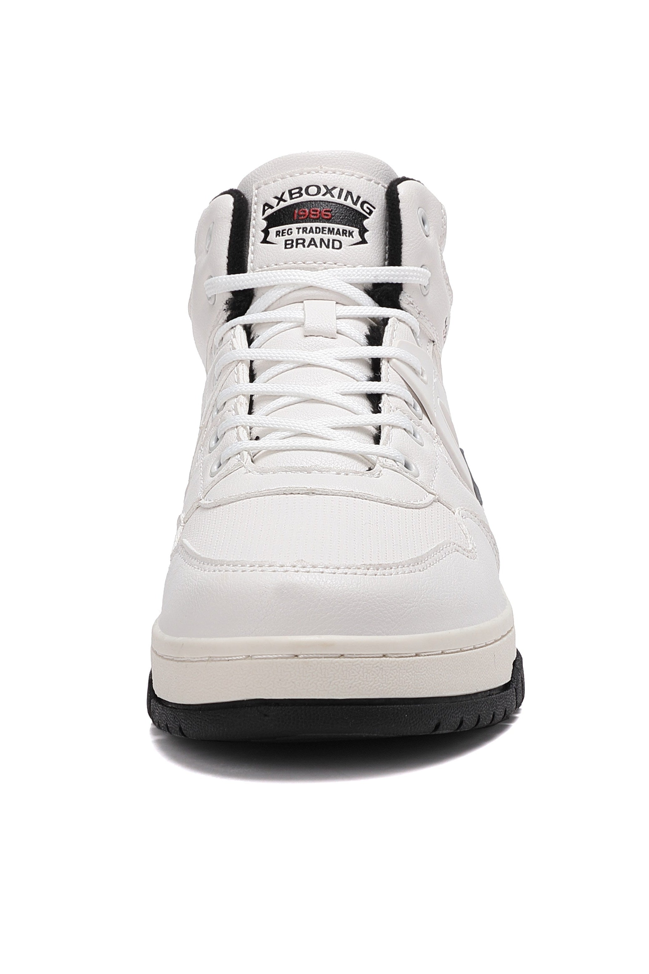 Ghete sport tip Adidasi, Model Yuri, Imblanite, Piele Ecologica, Talpa Cusuta, Comode si Calduroase, Ax Boxing, Alb