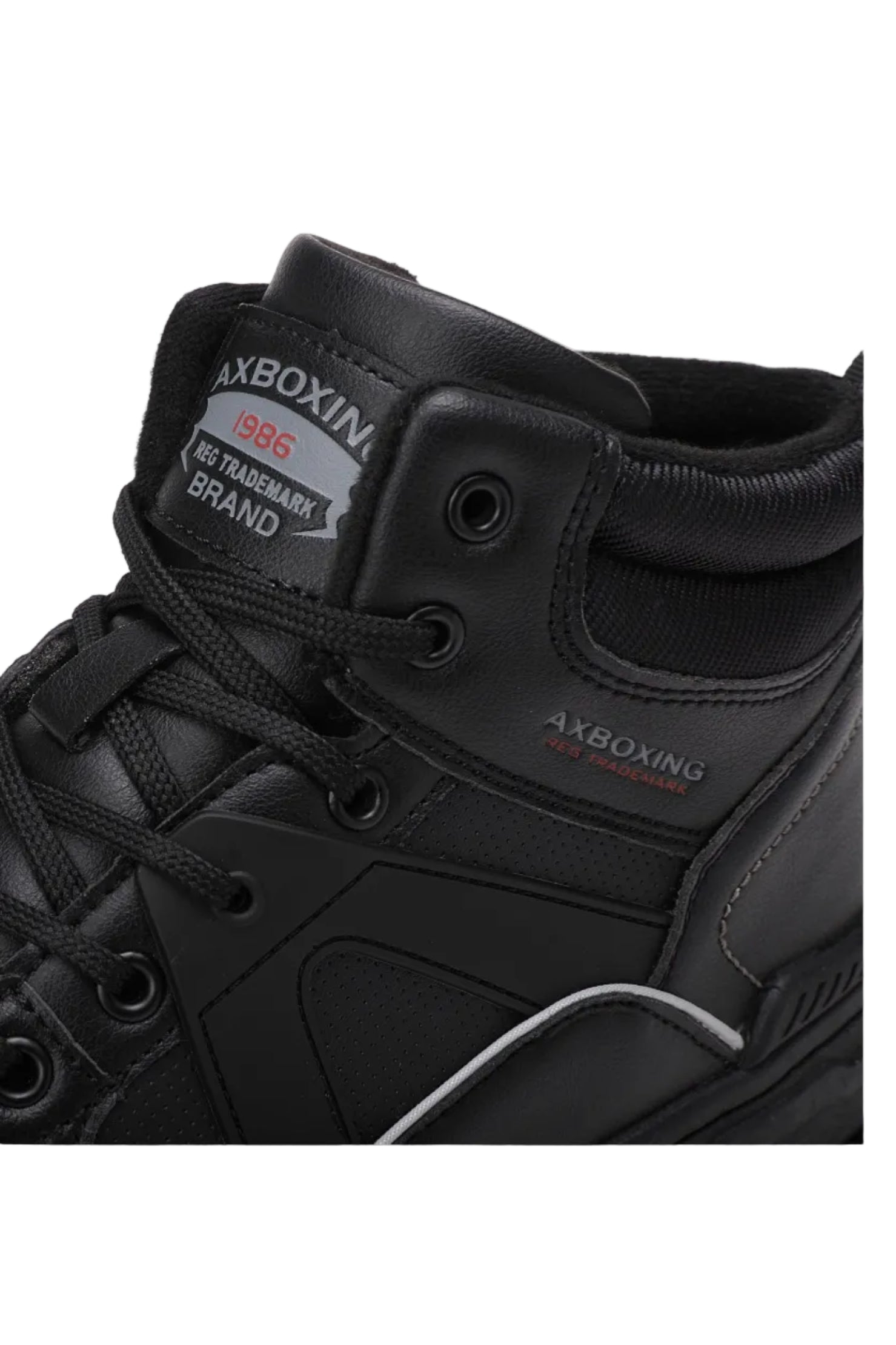 Ghete Sport pentru Barbati, Model Zoltan, Imblanite, Piele Ecologica, Talpa Cusuta, Comode si Calduroase, Ax Boxing, Negru