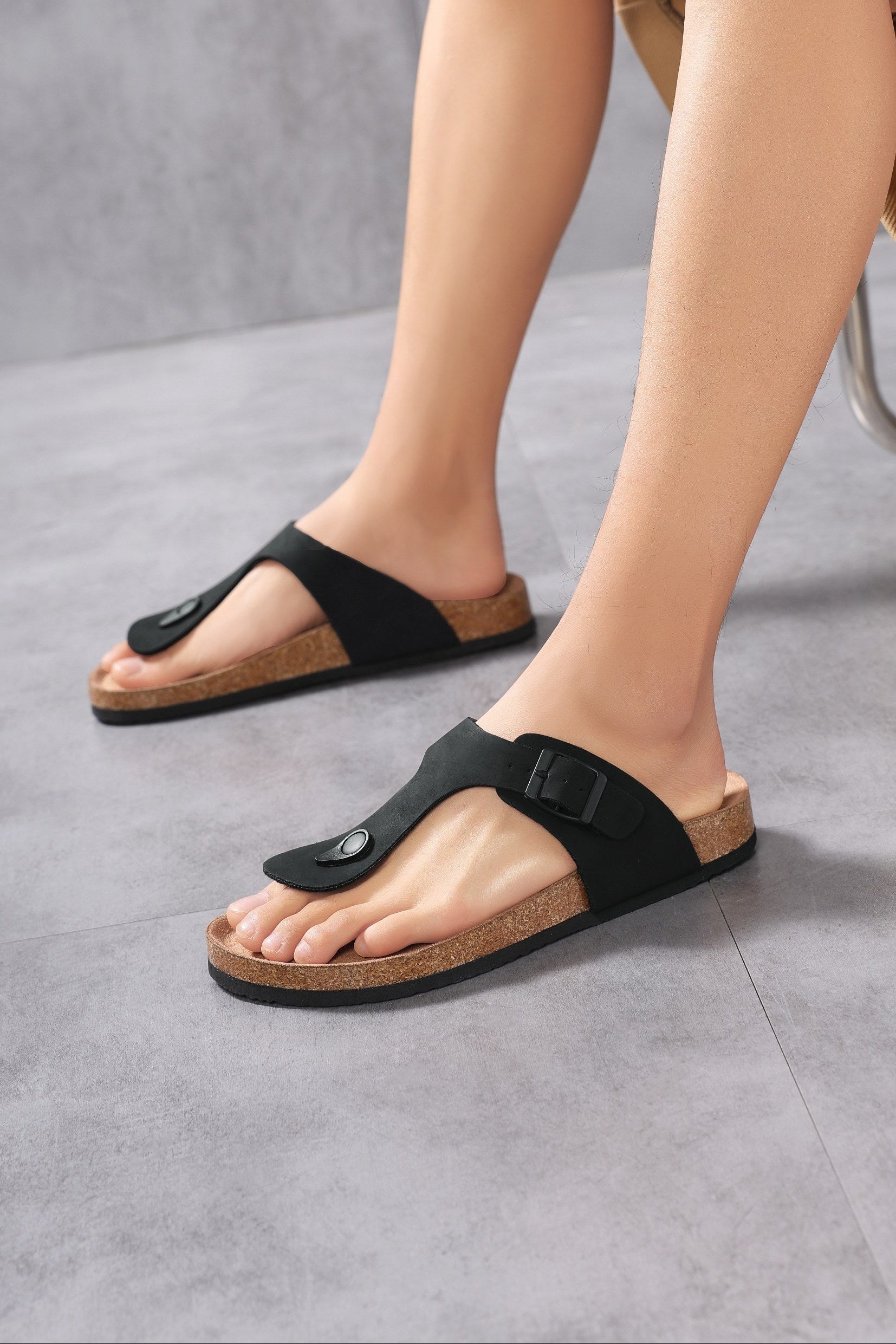 Papuci pentru Bărbați,Model Alexi, Talpă Ergonomica, Materiale Premium, Casual, Arrigo Bello, Negru
