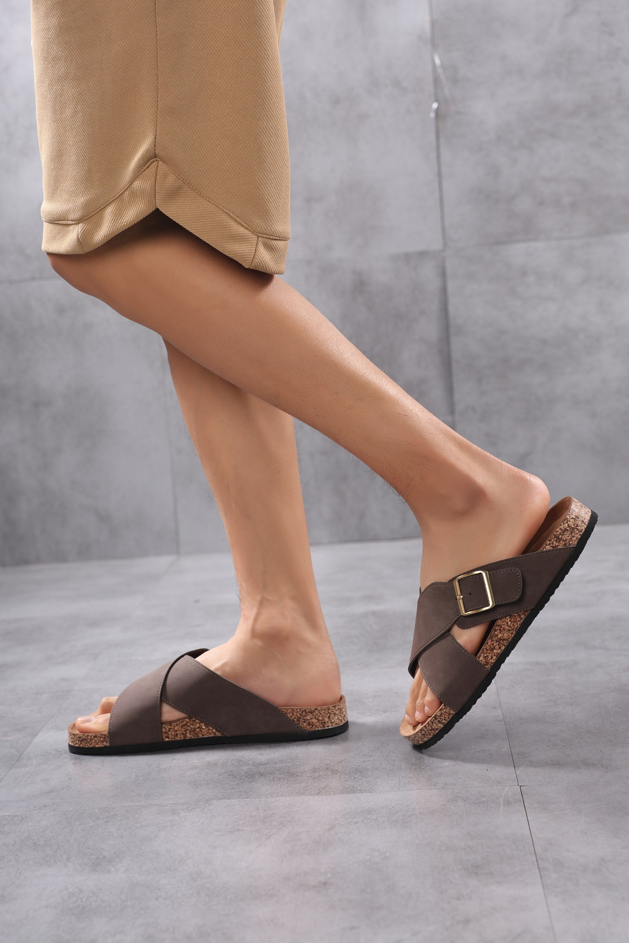 Papuci Milo pentru Bărbați cu barete încrucișate, Talpă Ergonomica, Stil Casual, Confort Premium, Arrigo Bello