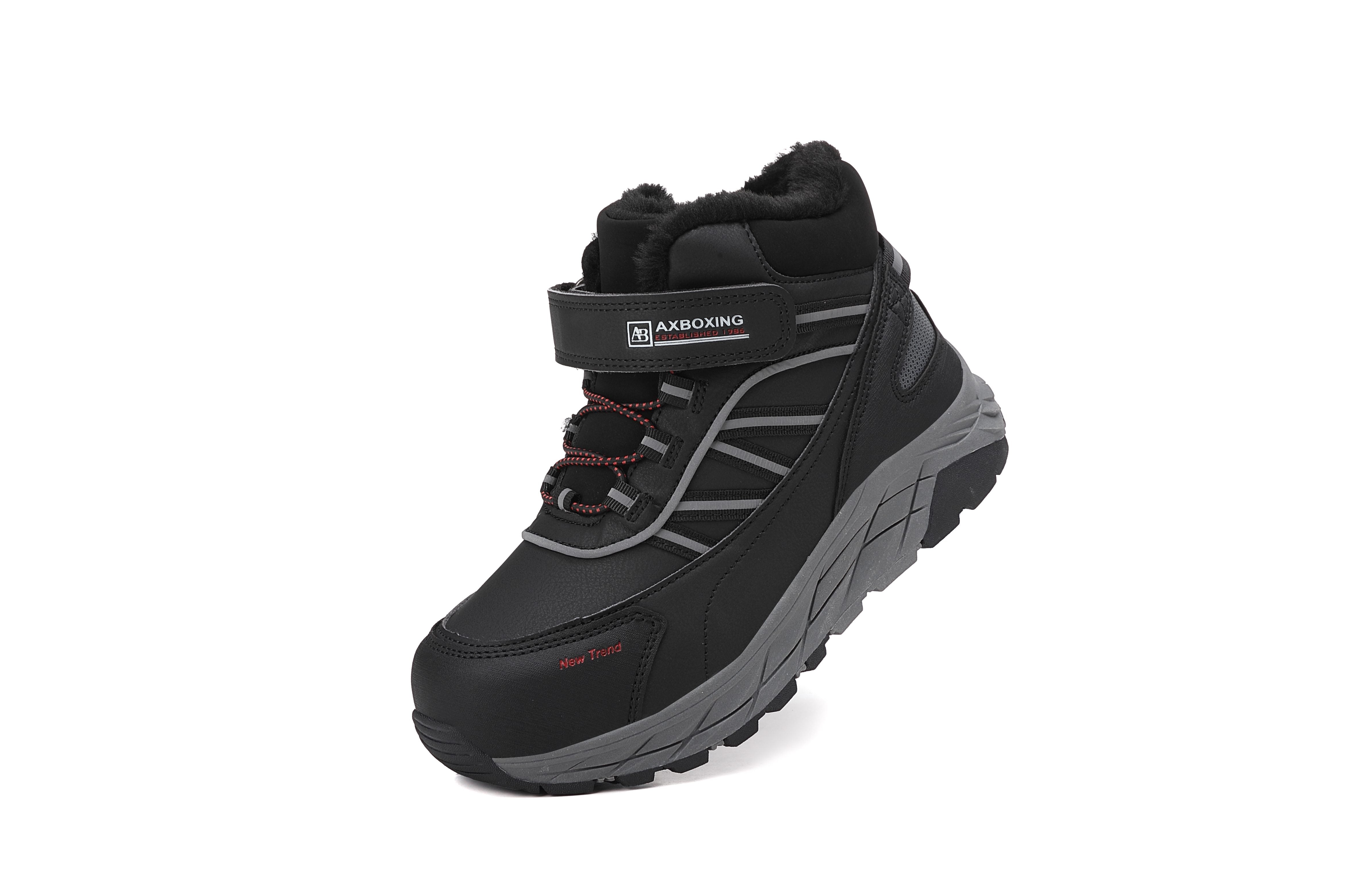 Ghete sport Dorian, pentru Baieti,Imblanite,Talpa Inalta, Piele Ecologica, Siret elastic si Arici, Ax Boxing