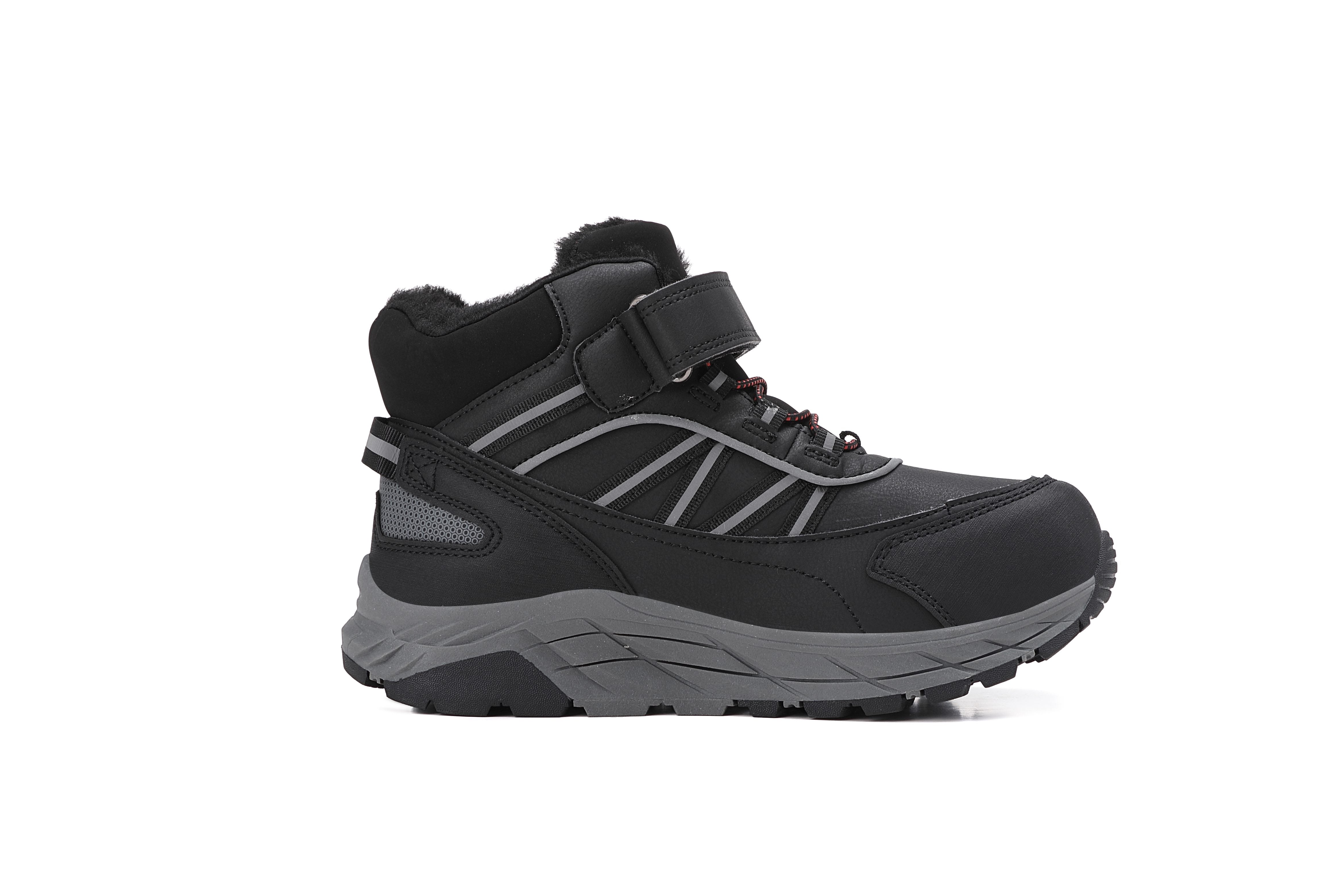 Ghete sport Dorian, pentru Baieti,Imblanite,Talpa Inalta, Piele Ecologica, Siret elastic si Arici, Ax Boxing