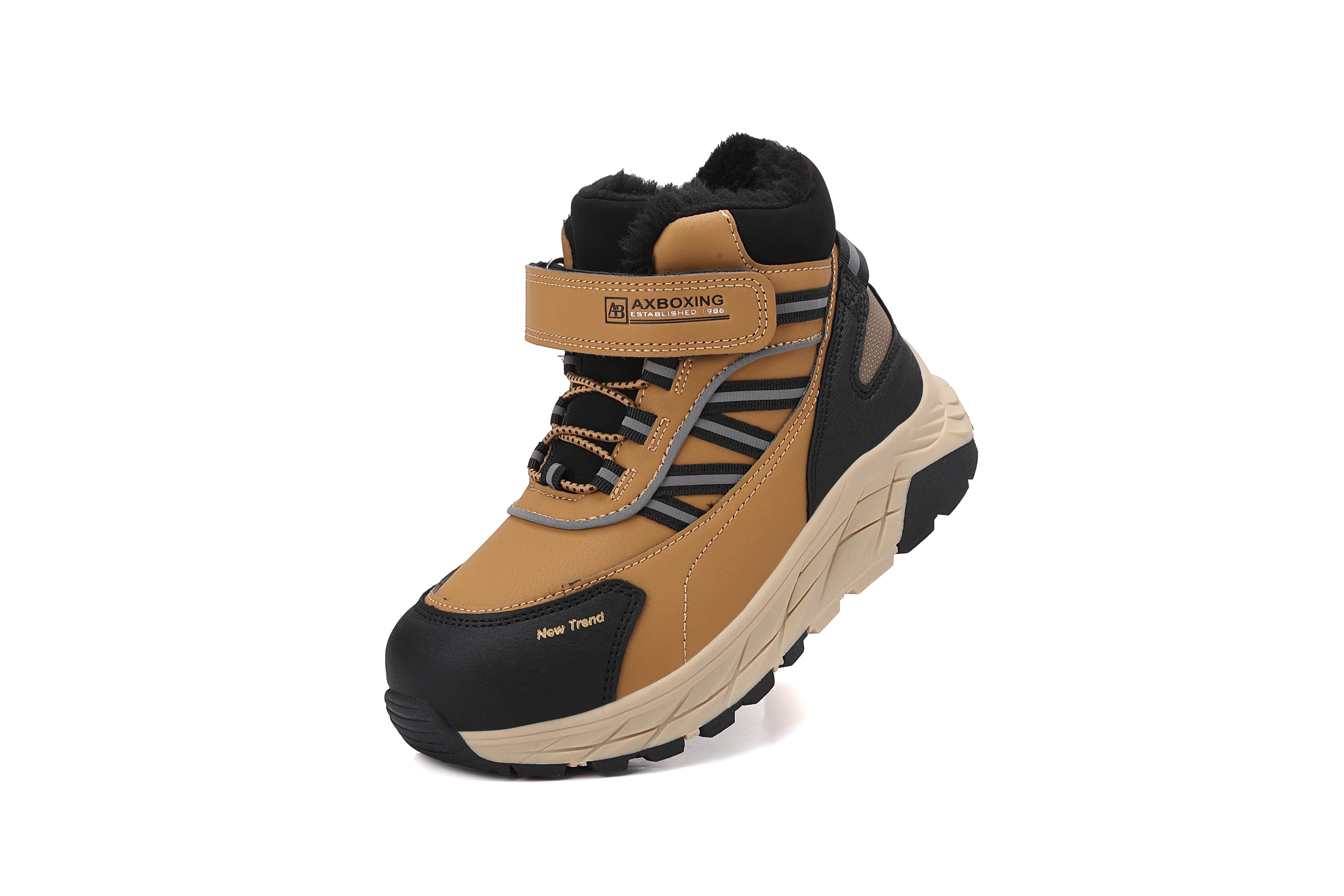 Ghete sport Dorian, pentru Baieti,Imblanite,Talpa Inalta, Piele Ecologica, Siret elastic si Arici, Ax Boxing