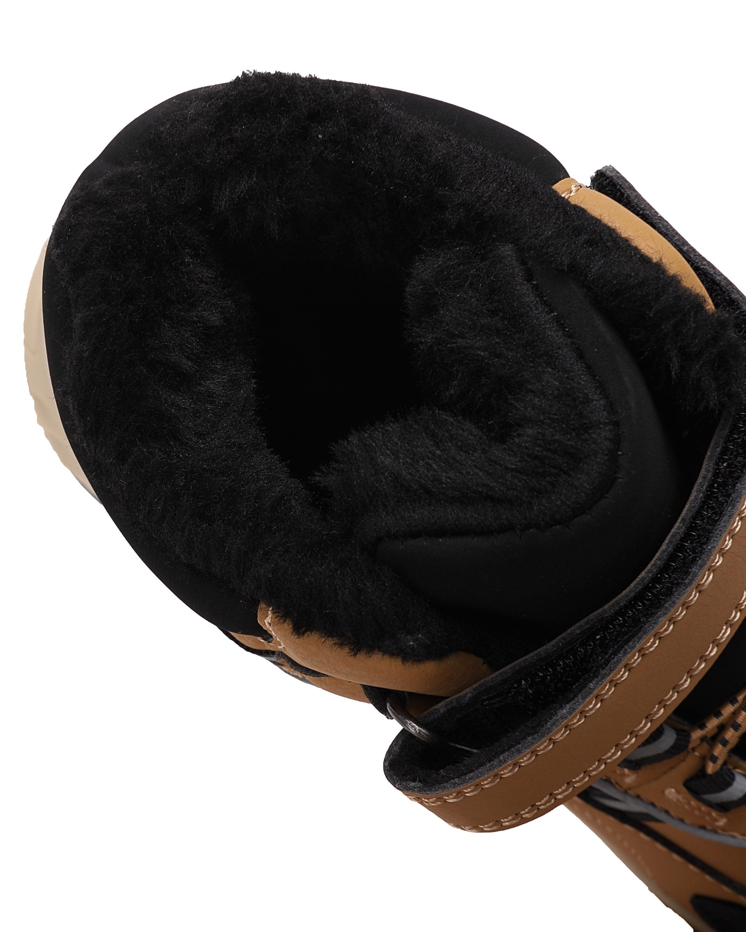 Ghete sport Baieti, Model Dorian, Imblanite,Talpa Inalta, Piele Ecologica, Siret elastic si Arici, Pentru Iarna  Ax Boxing, Camel