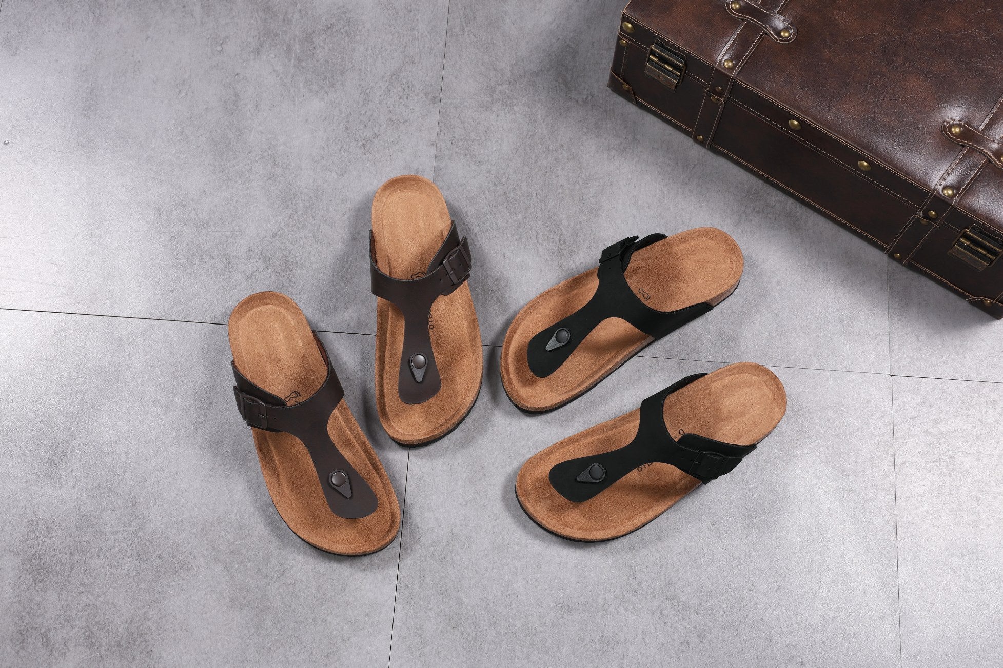 Papuci pentru Bărbați,Model Alexi, Talpă Ergonomica, Materiale Premium, Casual, Arrigo Bello,Maro