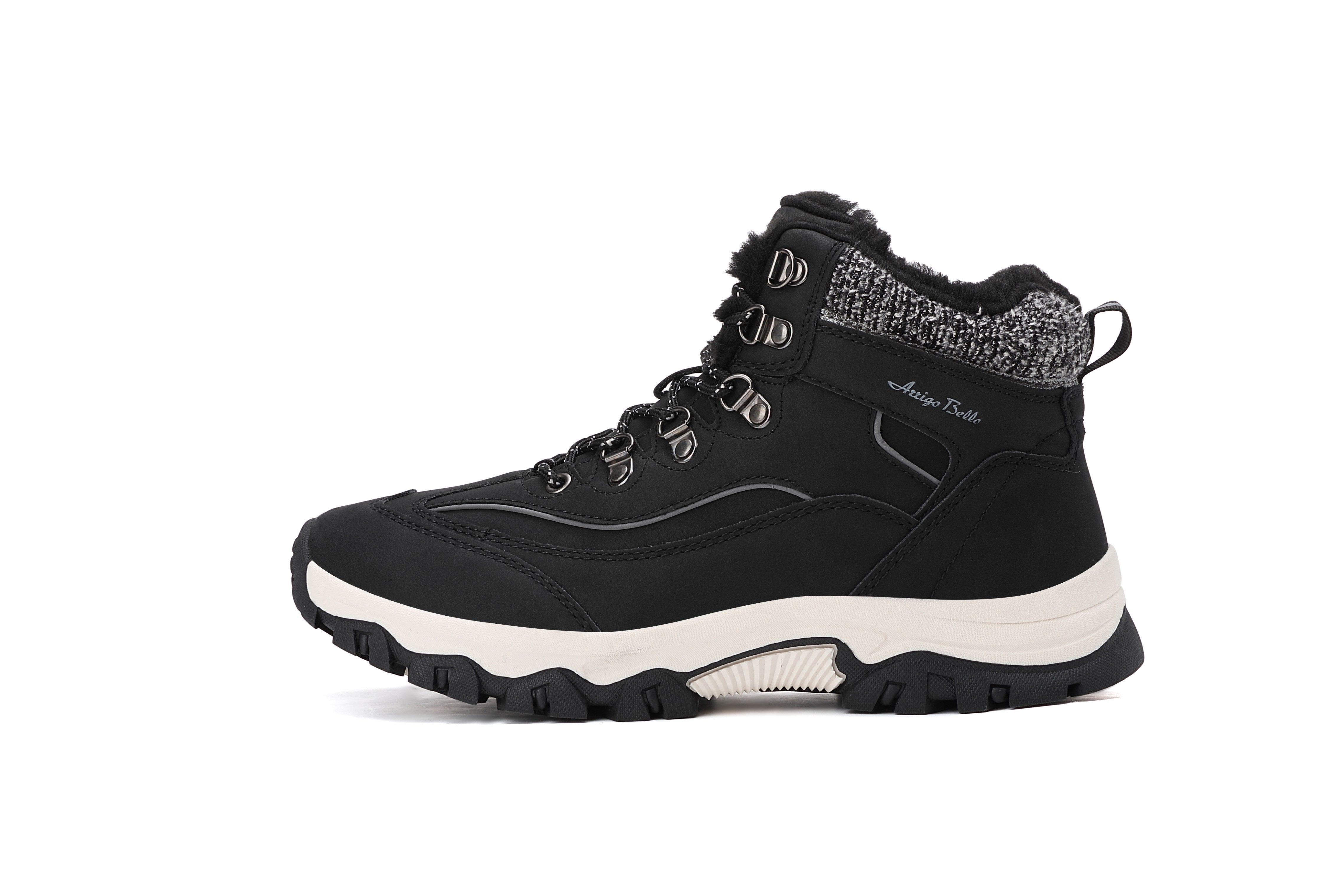 Ghete Oni pentru Dama, Imblanite, Piele ecologica, Talpa Antiderapanta, Confortabile si calduroase,Ax Boxing