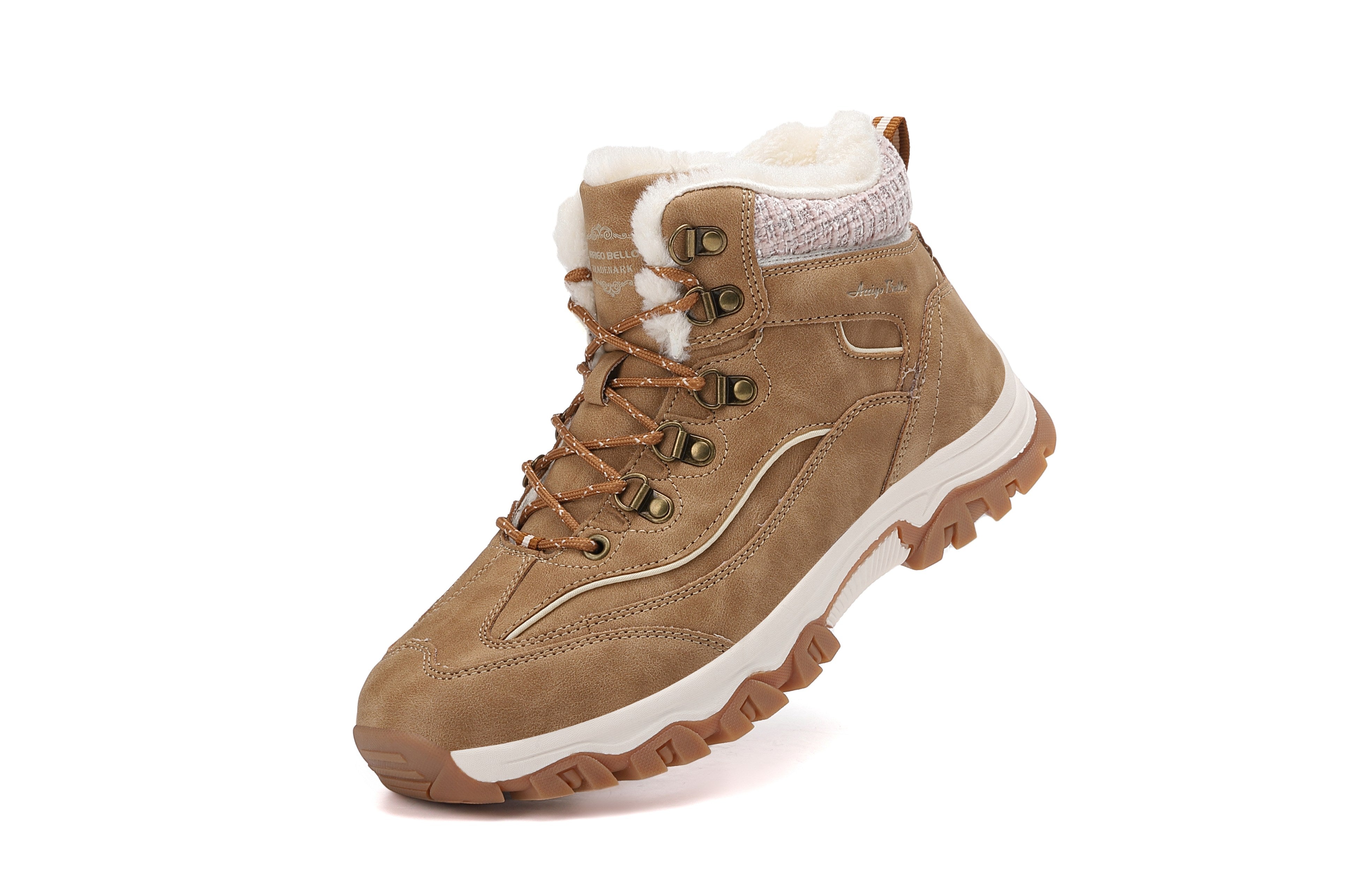 Ghete Oni pentru Dama, Imblanite, Piele ecologica, Talpa Antiderapanta, Confortabile si calduroase,Ax Boxing