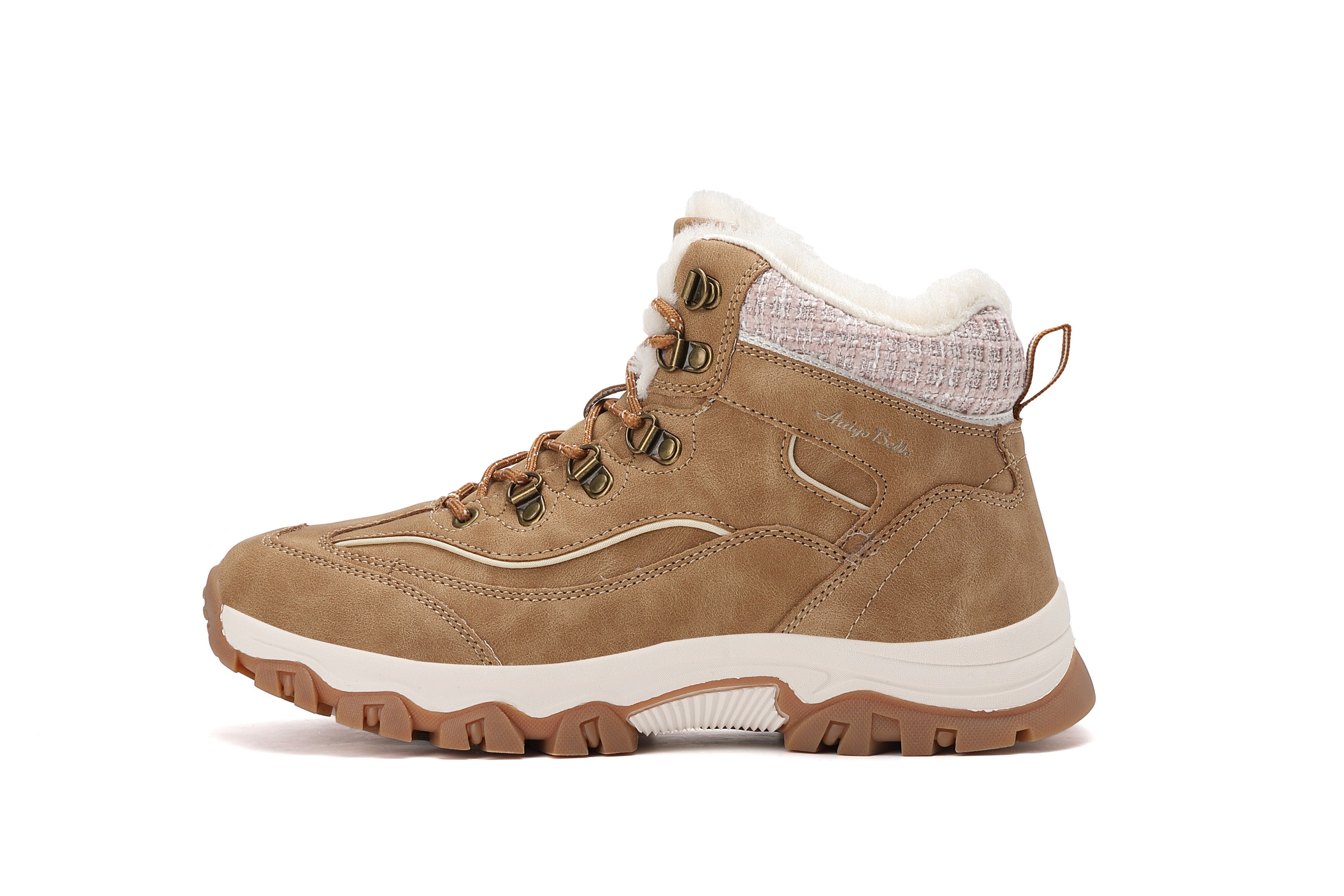 Ghete Oni pentru Dama, Imblanite, Piele ecologica, Talpa Antiderapanta, Confortabile si calduroase,Ax Boxing