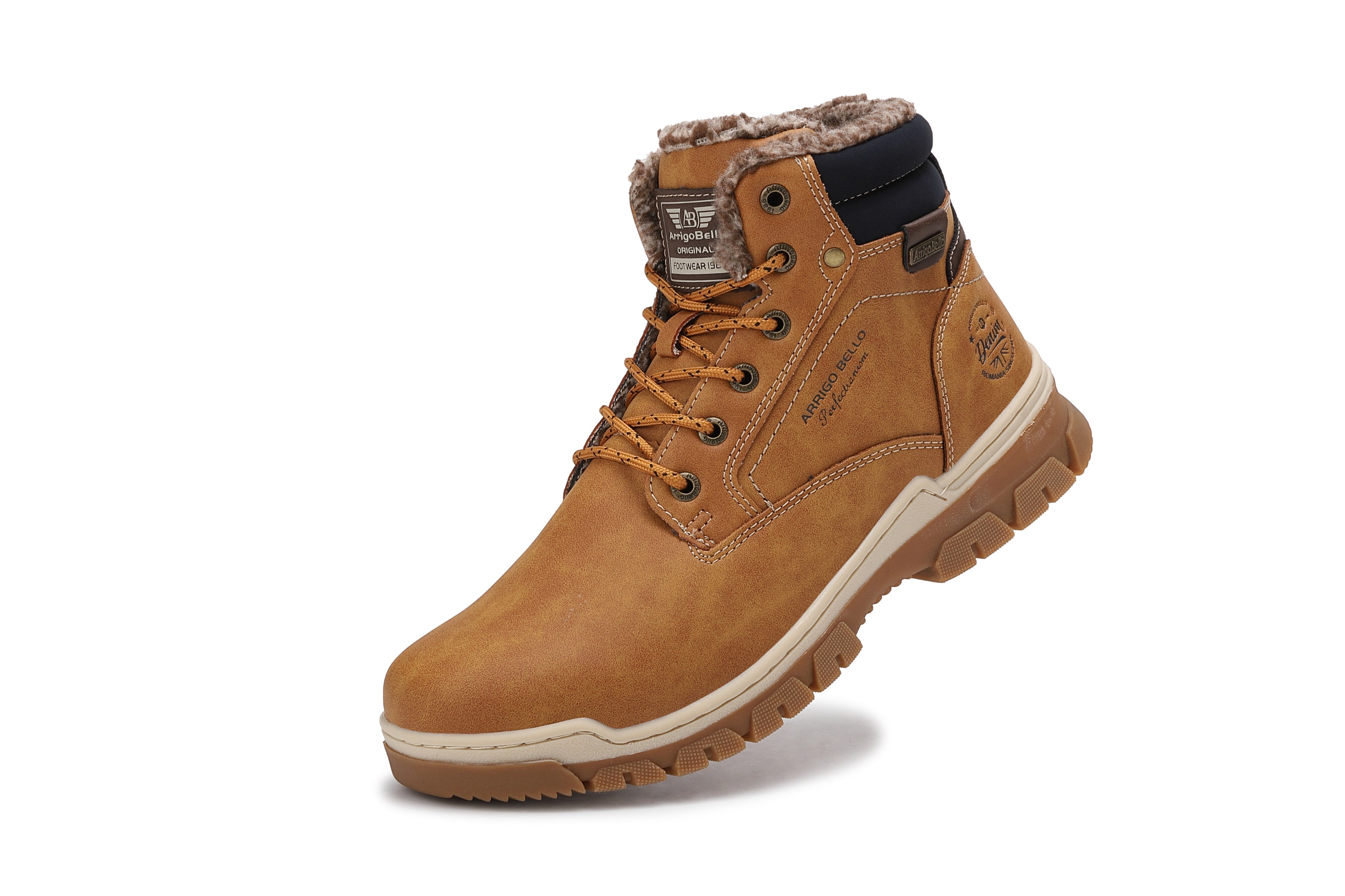 Ghete Pascal Casual pentru Barbati, Talpa Cusuta si Antiderapanta, Imblanite, Piele ecologica Premium, Arrigo Bello