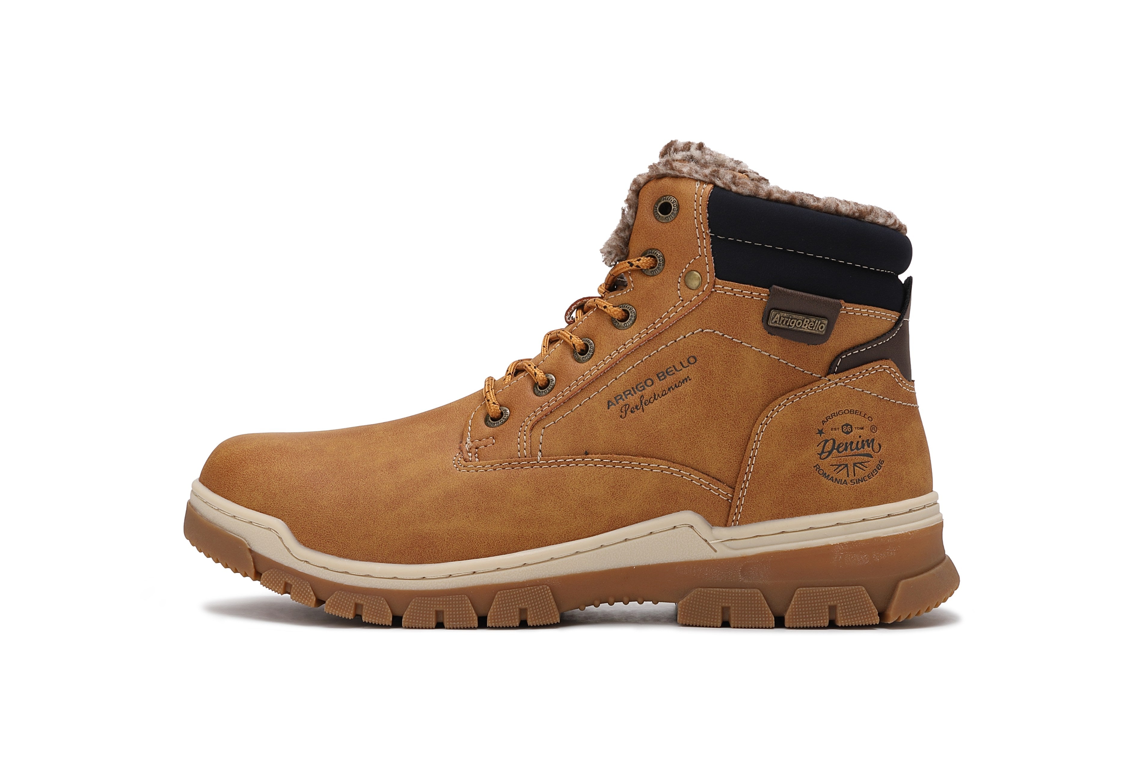 Ghete Pascal Casual pentru Barbati, Talpa Cusuta si Antiderapanta, Imblanite, Piele ecologica Premium, Arrigo Bello