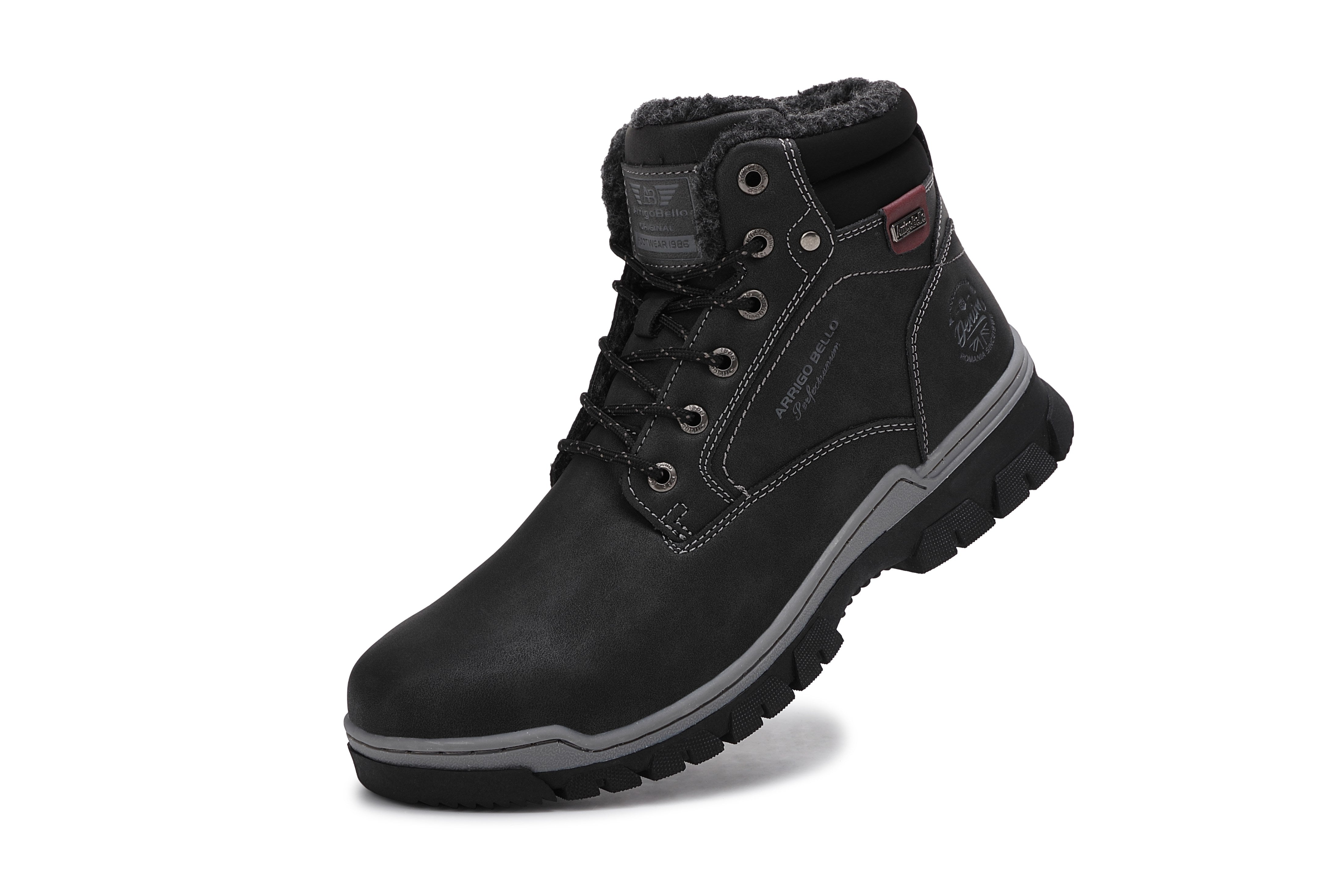 Ghete Pascal Casual pentru Barbati, Talpa Cusuta si Antiderapanta, Imblanite, Piele ecologica Premium, Arrigo Bello