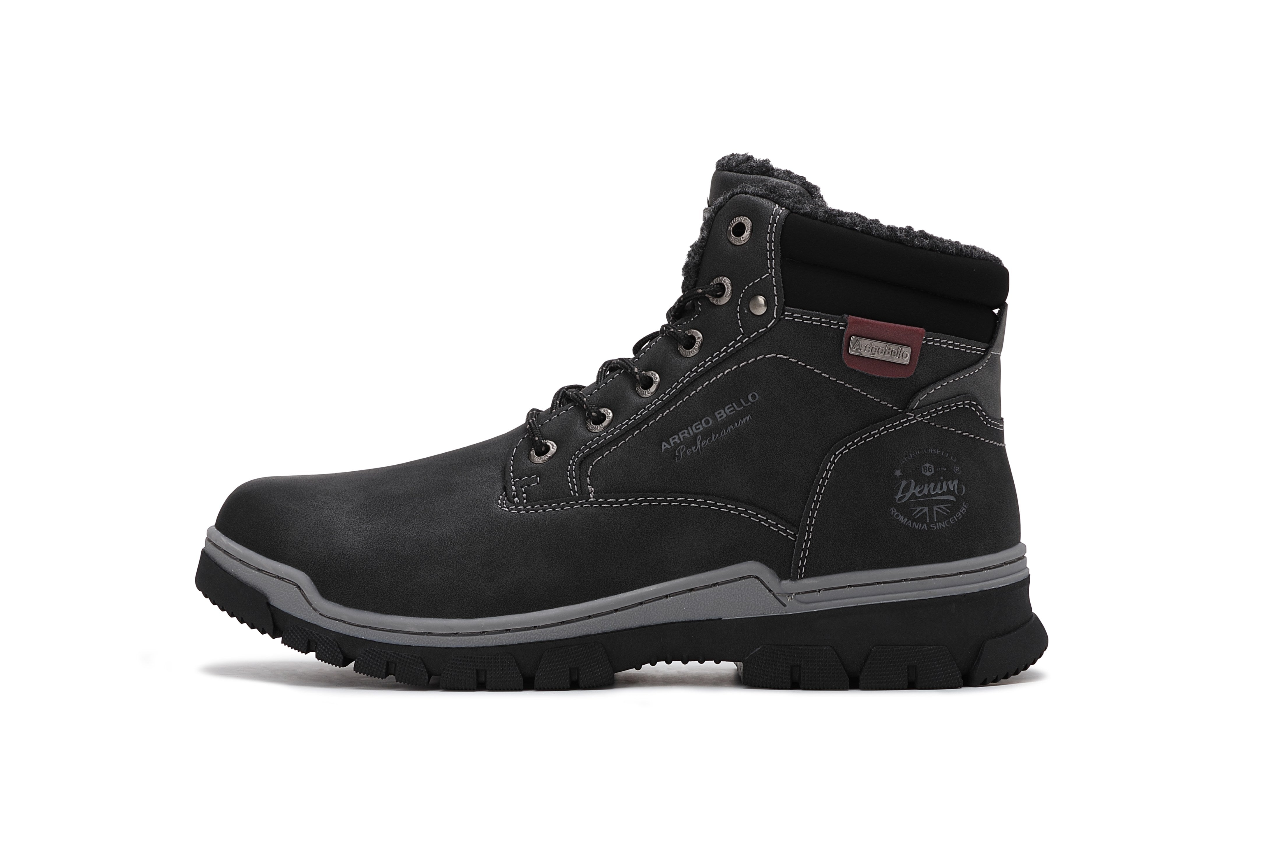 Ghete Pascal Casual pentru Barbati, Talpa Cusuta si Antiderapanta, Imblanite, Piele ecologica Premium, Arrigo Bello