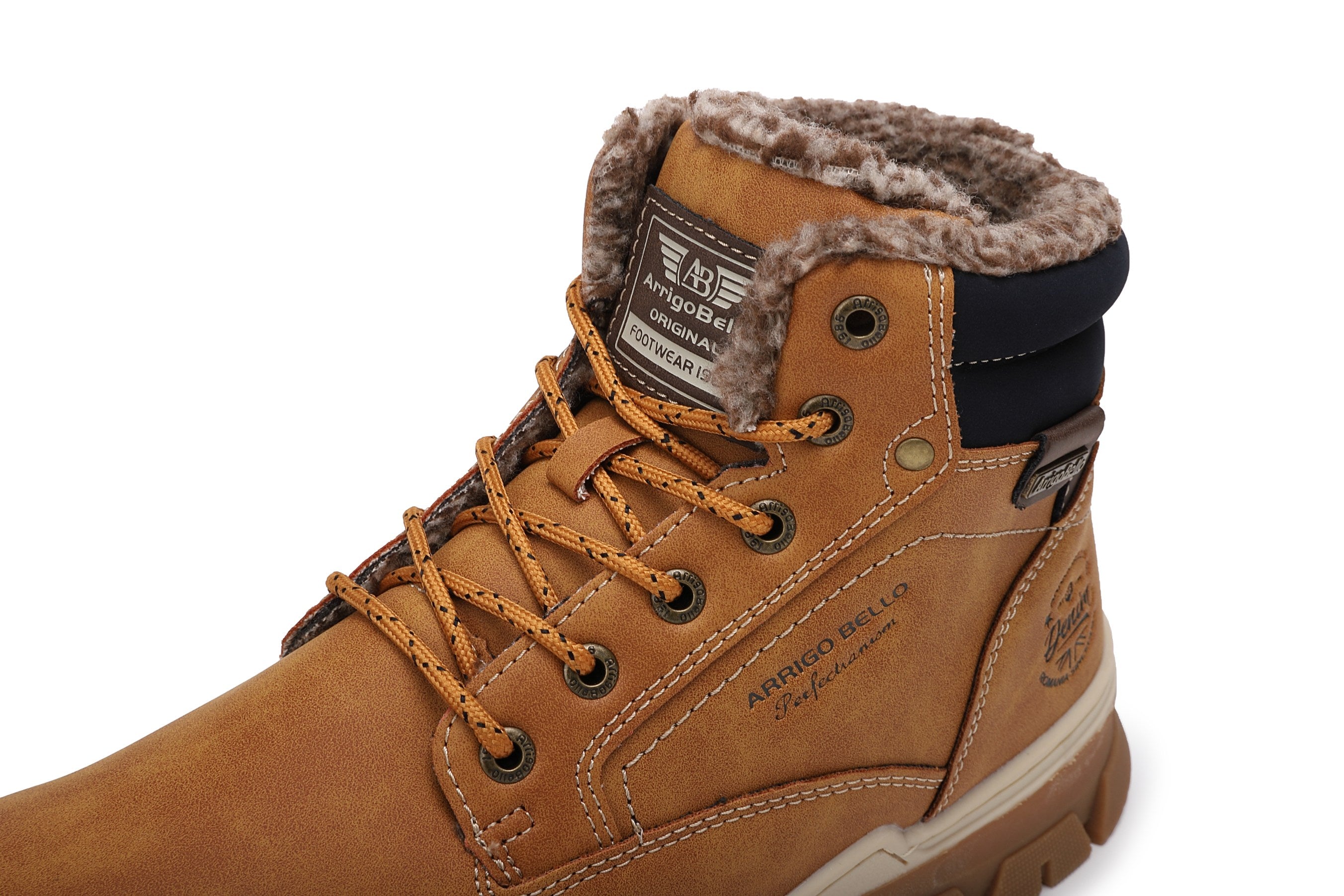 Ghete Pascal Casual pentru Barbati, Talpa Cusuta si Antiderapanta, Imblanite, Piele ecologica Premium, Arrigo Bello