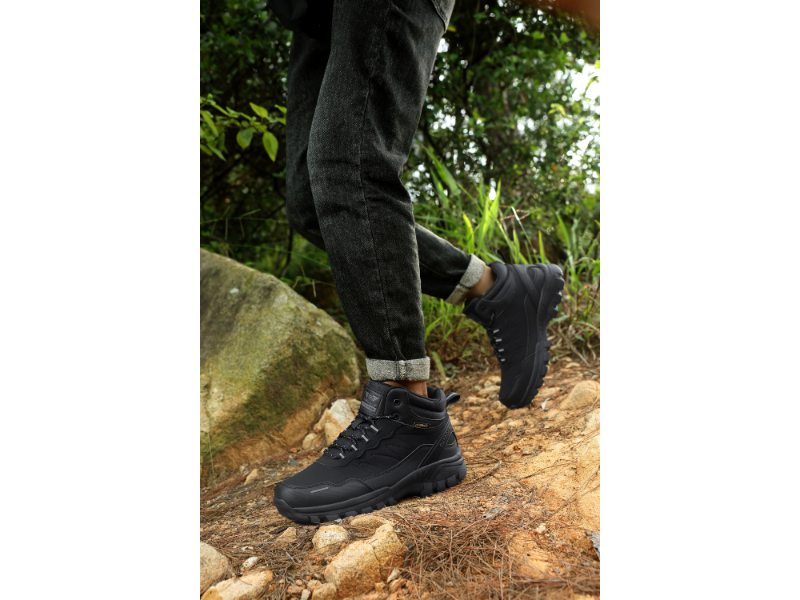 Bocanci Hector imblaniti pentru Barbati, Piele ecologica, Talpa cu striatii, Confortabili si Caldurosi, Ax Boxing