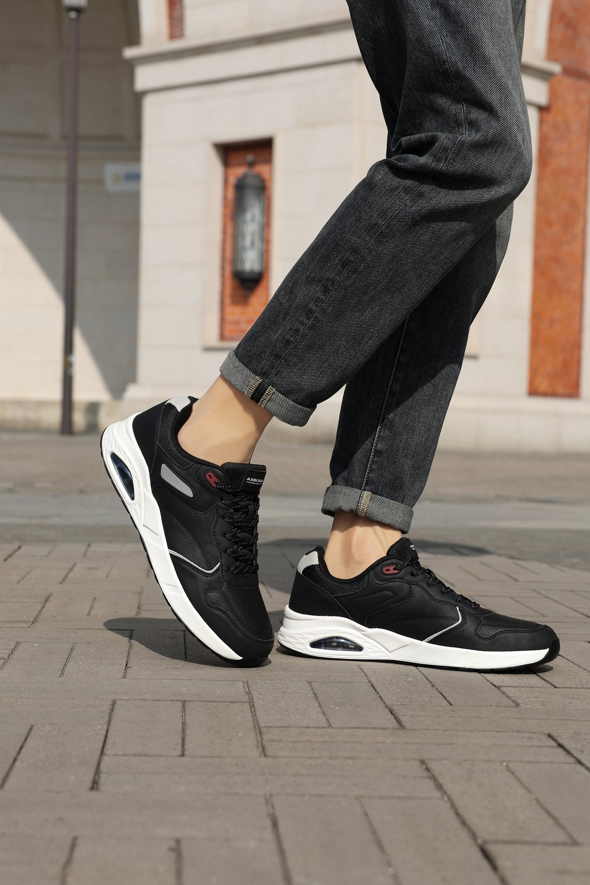 Pantofi sport-casual Marcus Barbati, Piele ecologica Premium, Talpa inalta, Confortabili, Ax Boxing