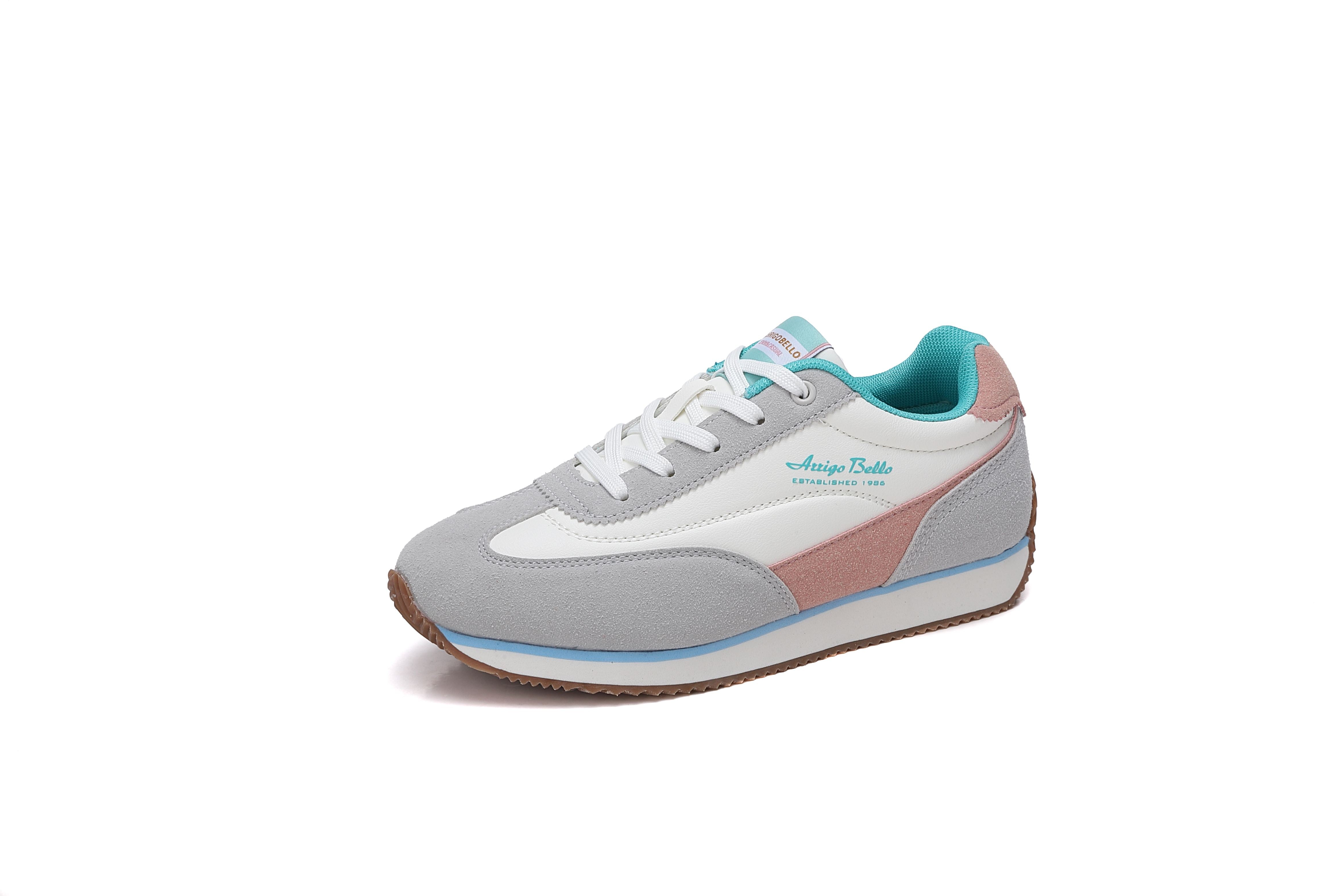 Pantofi casual pentru Dama, Model Lisa, Piele ecologica cu insertii piele naturala, Talpa subtire, Arrigo Bello