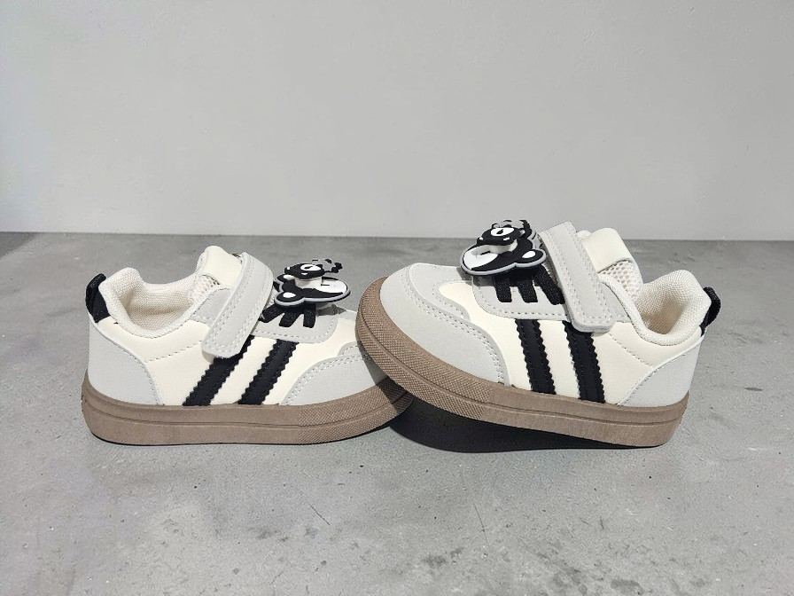 Adidași tip Teniși Copii, Model Elon, Piele ecologică, Talpă flexibilă din cauciuc moale, Inchidere Arici și șiret, Accesoriu rotativ, detașabil