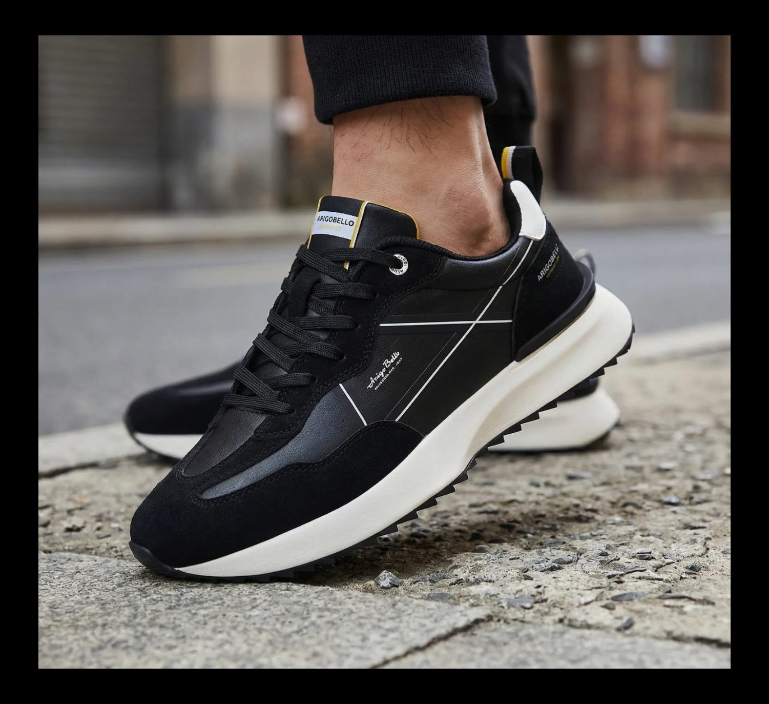 Adidasi casual pentru Barbati,Model Sirio, piele ecologică și piele întoarsă, talpă ușoară confortabilă,Arrigo Bello, Khaki