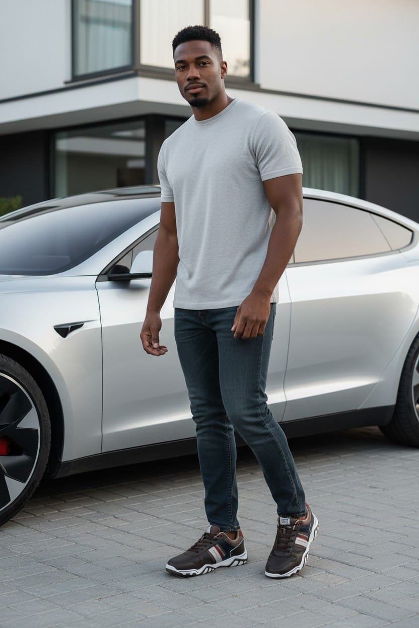 Adidasi Casual pentru Barbati, Model Micah, Piele Ecologica Premium, Brant Ergonomic, Arrigo Bello,Maro