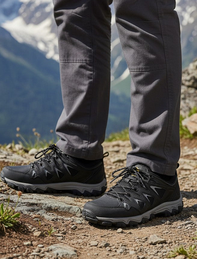 Adidasi Sport pentru Barbari, Model Boris,Trekking,Piele Ecologica si Textil, Talpa atiderapanta, Ax Boxing