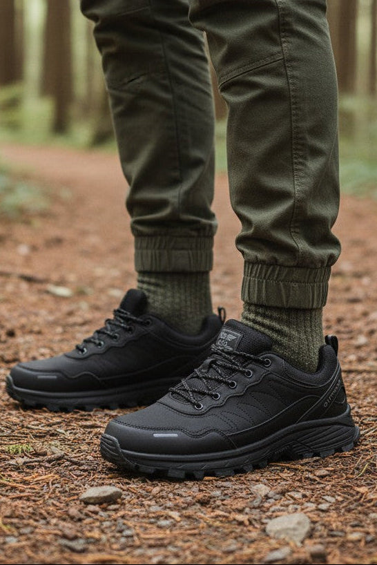 Adidasi sport Emil- Trekking pentru Barbati, Piele ecologica Premium, Talpa cu Insertii, Ax Boxing