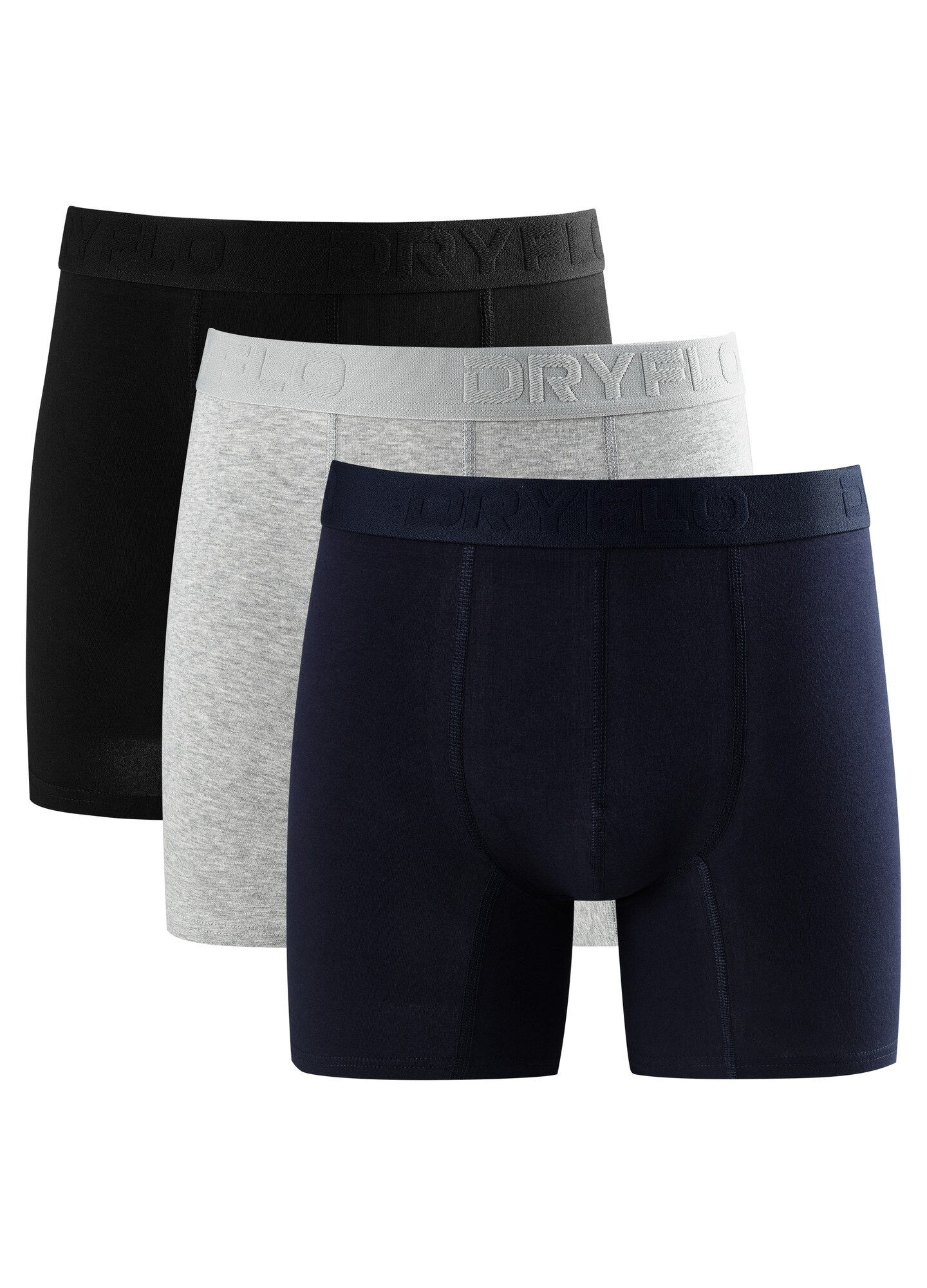 Set 3 perechi Boxeri pentru Barbati, 95% Bumbac, Confortabili, Dryflo, P201, Color