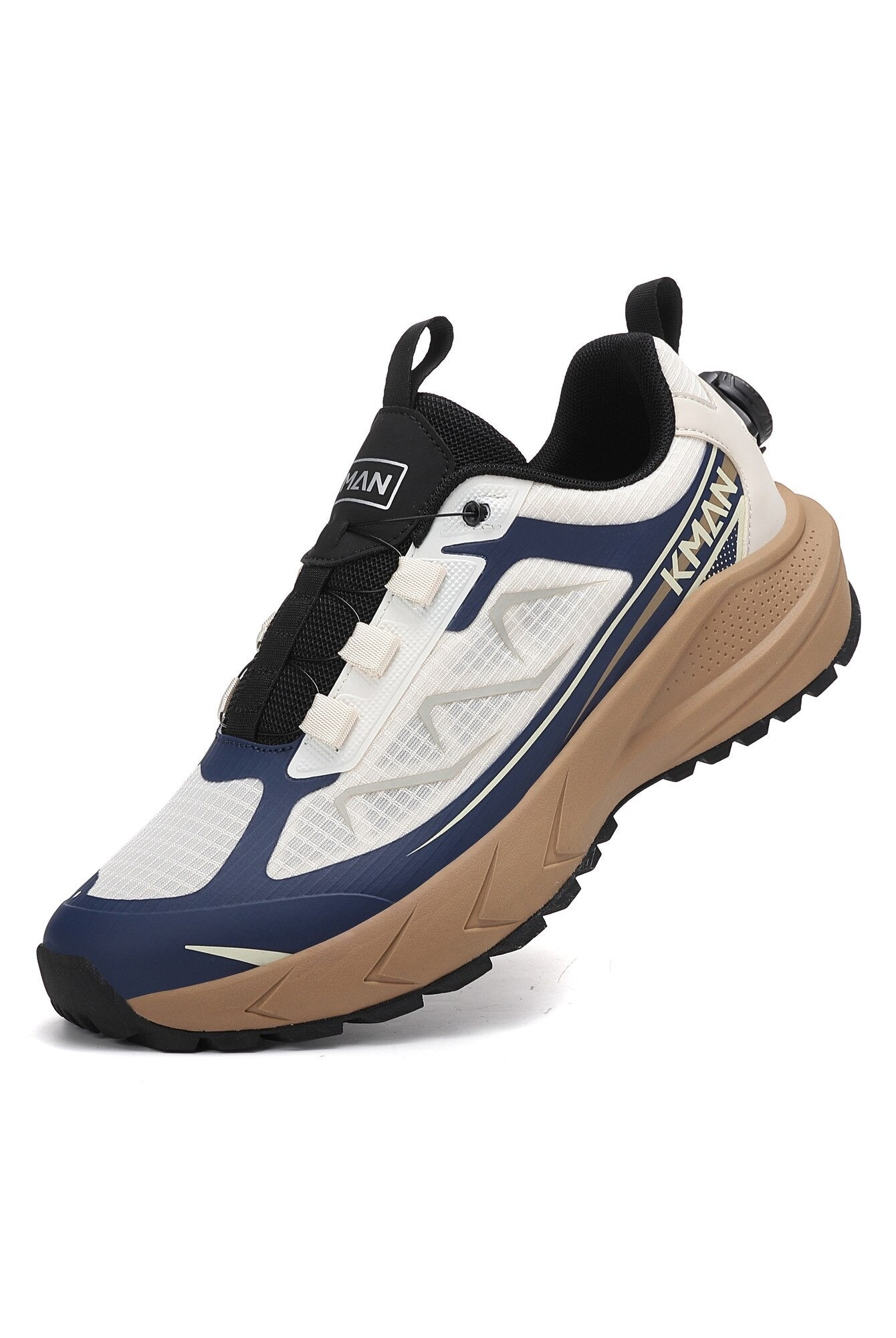 Adidași pentru Bărbați, Model Raven,Sistem de închidere rapidă,Talpă cu crampoane, Panza subtire, Ultra ușori, Comozi, KMAN,Bej