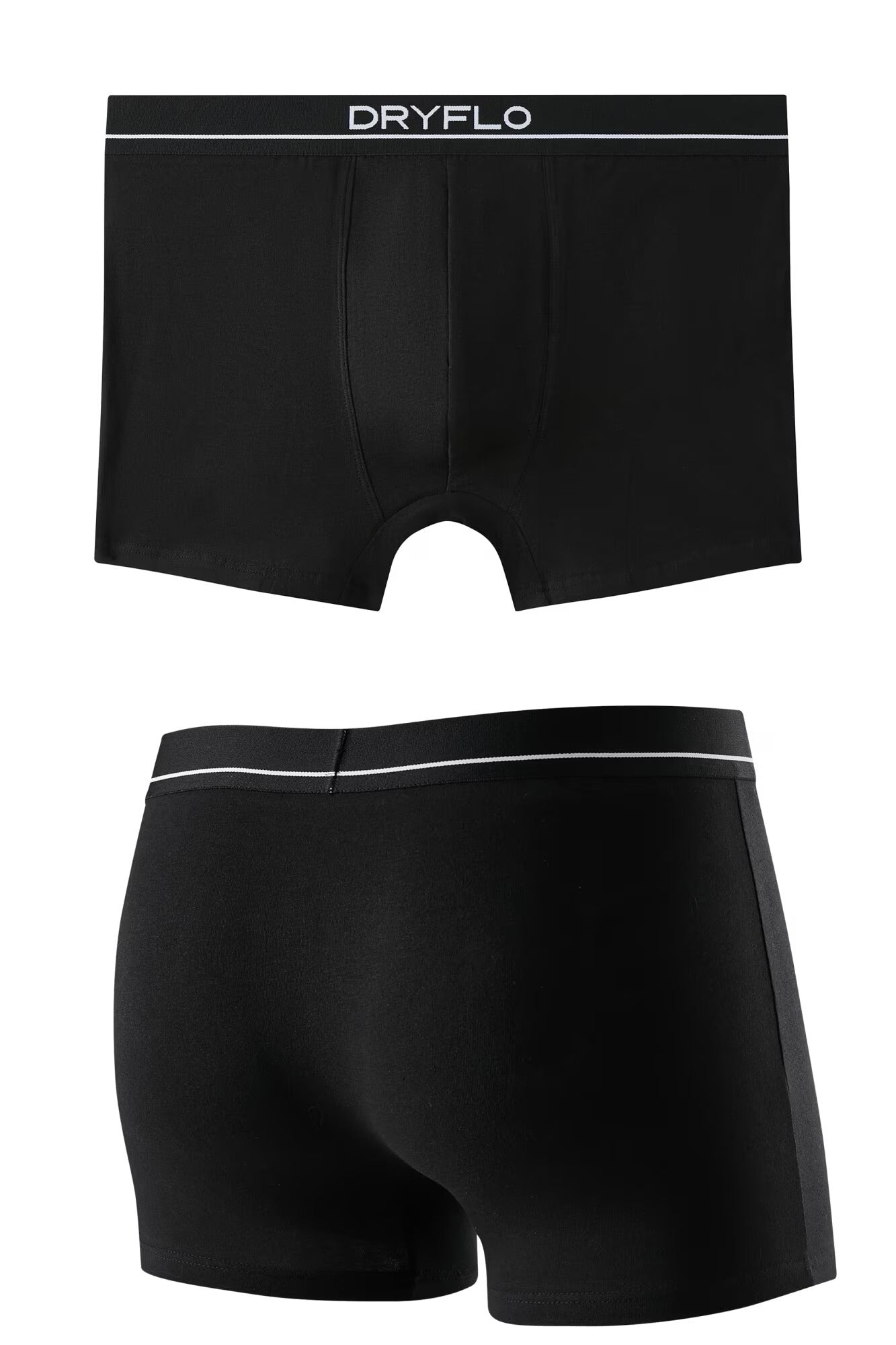Set 3 perechi Boxeri pentru Barbati, 95% Bumbac, Confortabili, Dryflo, P125 Negru