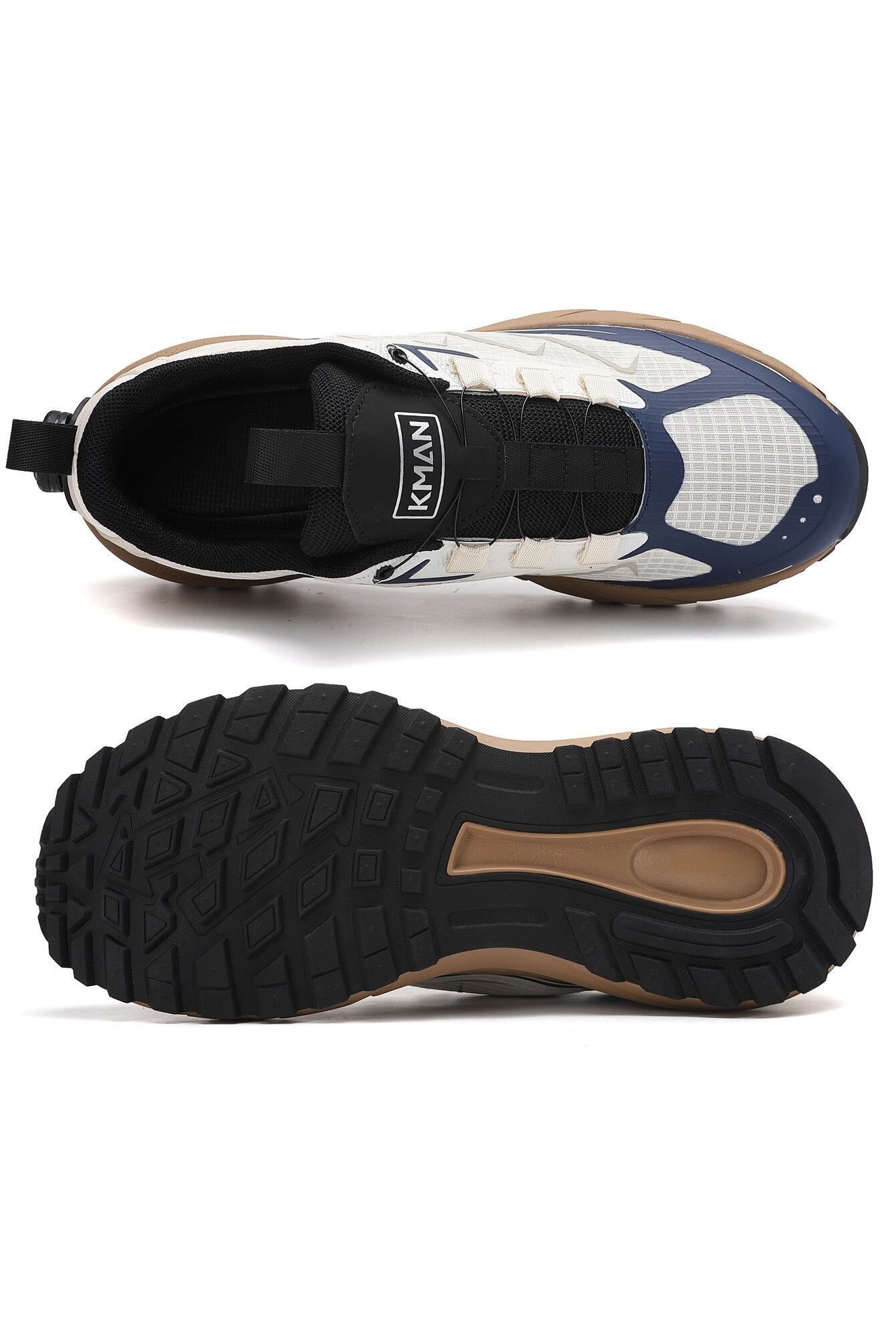 Adidași pentru Bărbați, Model Raven,Sistem de închidere rapidă,Talpă cu crampoane, Panza subtire, Ultra ușori, Comozi, KMAN,Bej