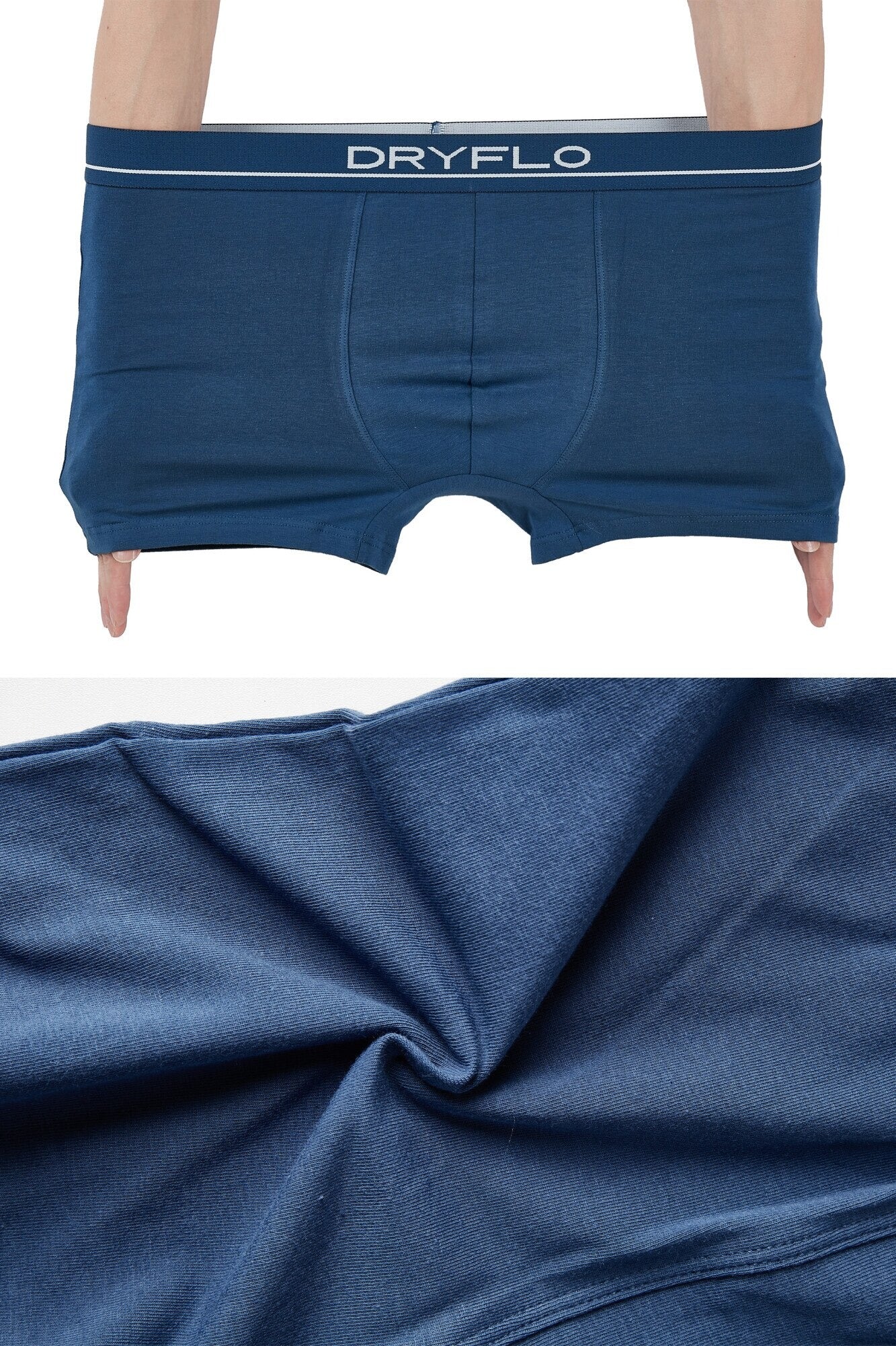 Set 5 perechi Boxeri pentru Barbati, 95% Bumbac, Confortabili, Culori diferite, Dryflo, DP125, 2blk