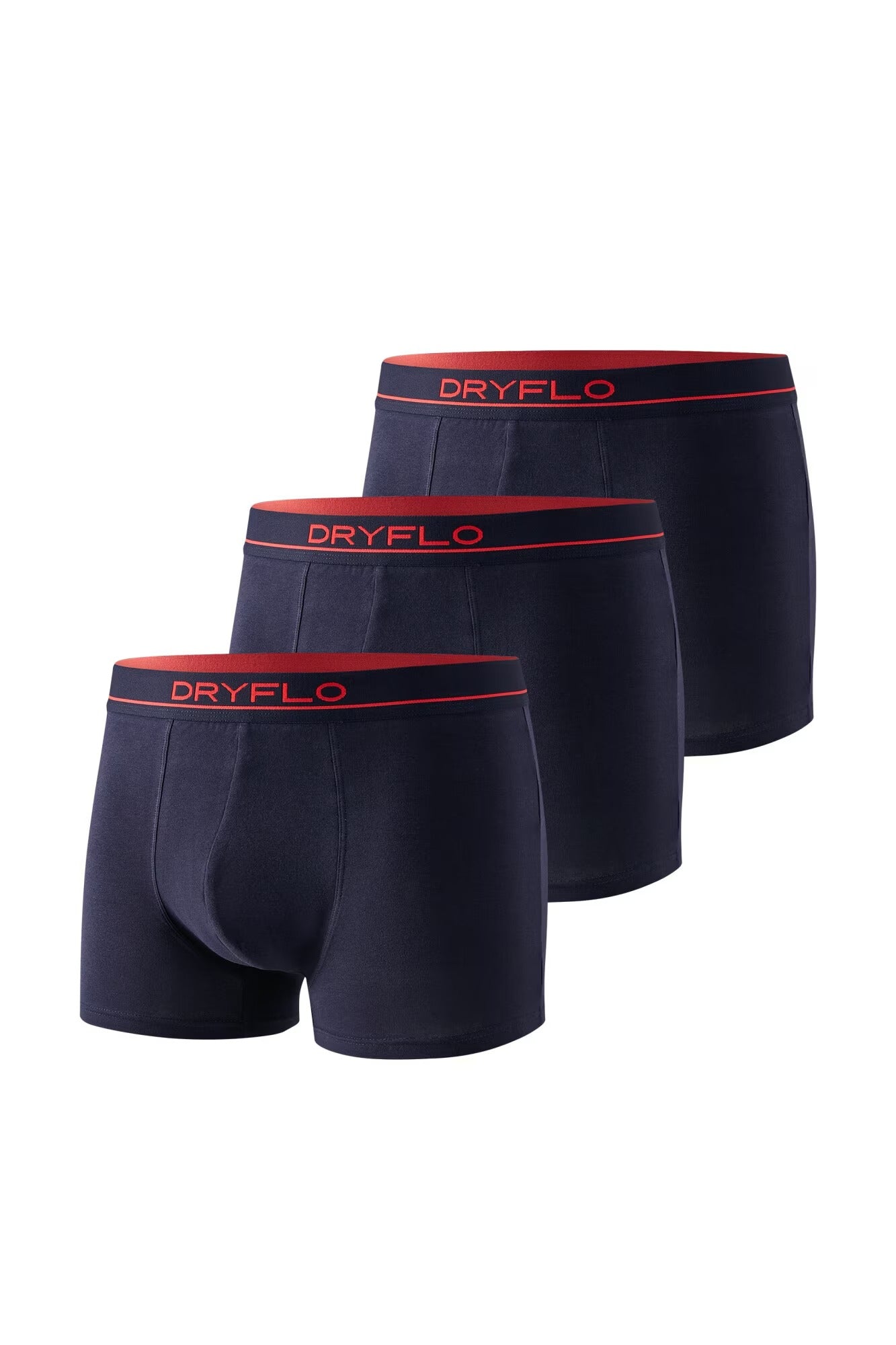 Set 3 perechi Boxeri pentru Barbati, 95% Bumbac, Confortabili, Dryflo, P125 Bleumarin