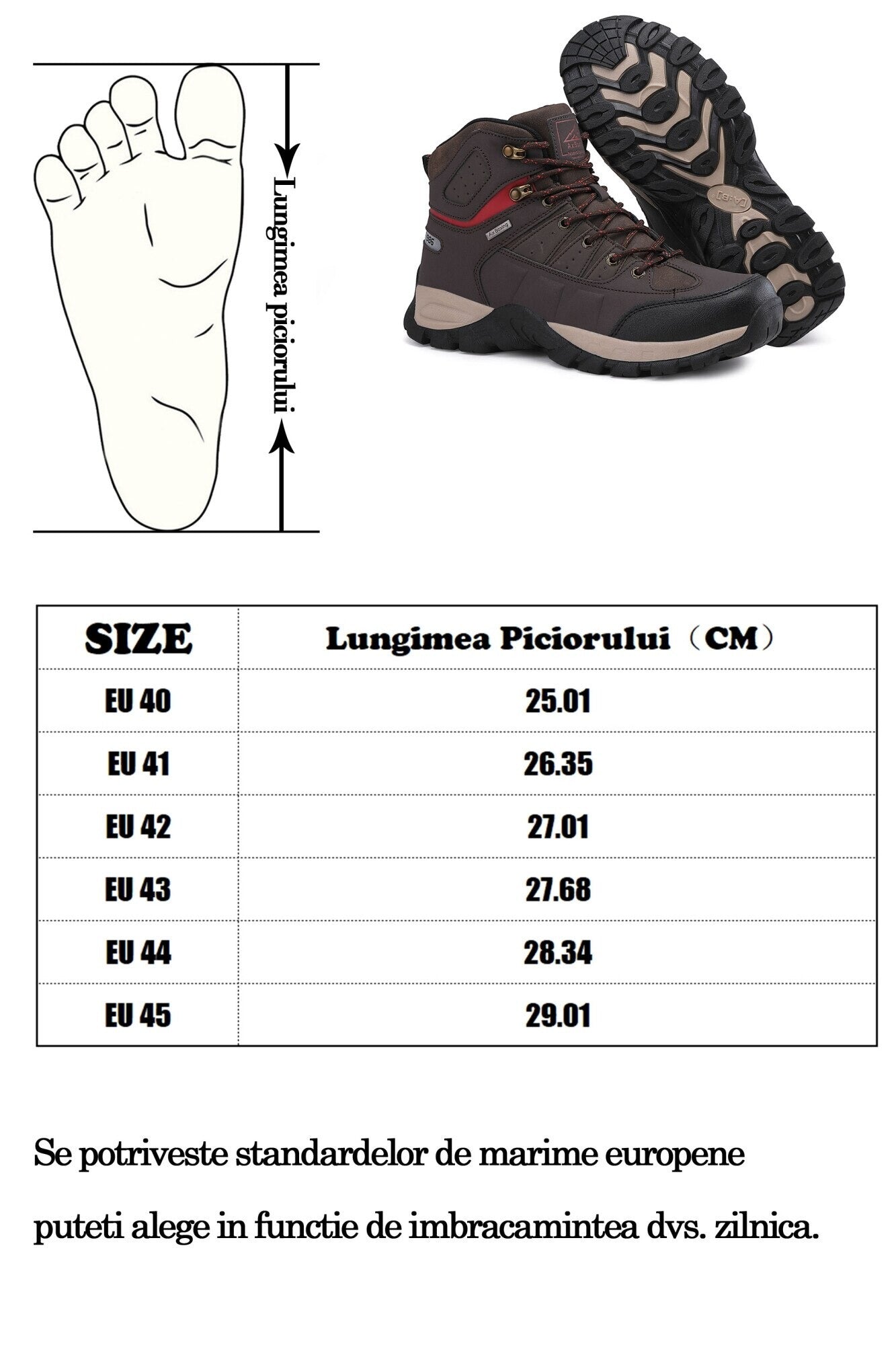 Bocanci Dante pentru bărbați, Imblaniti, Piele Ecologică, Talpa Antideranpanta, Ax Boxing