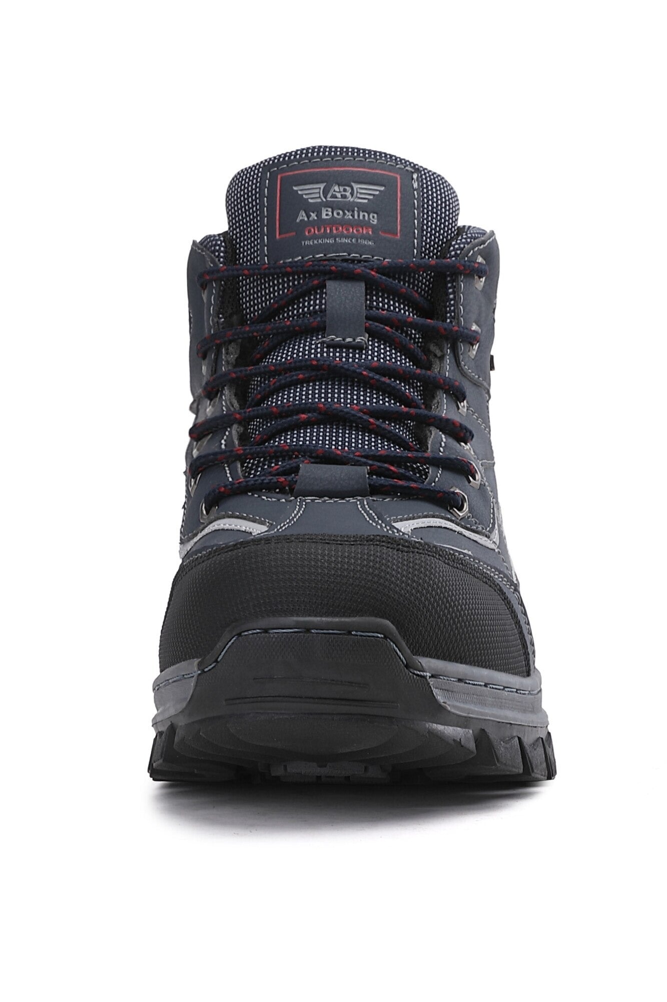 Bocanci Rony pentru bărbați îmblăniți din piele ecologică cu talpă cusută și aderență sporită, Ax Boxing