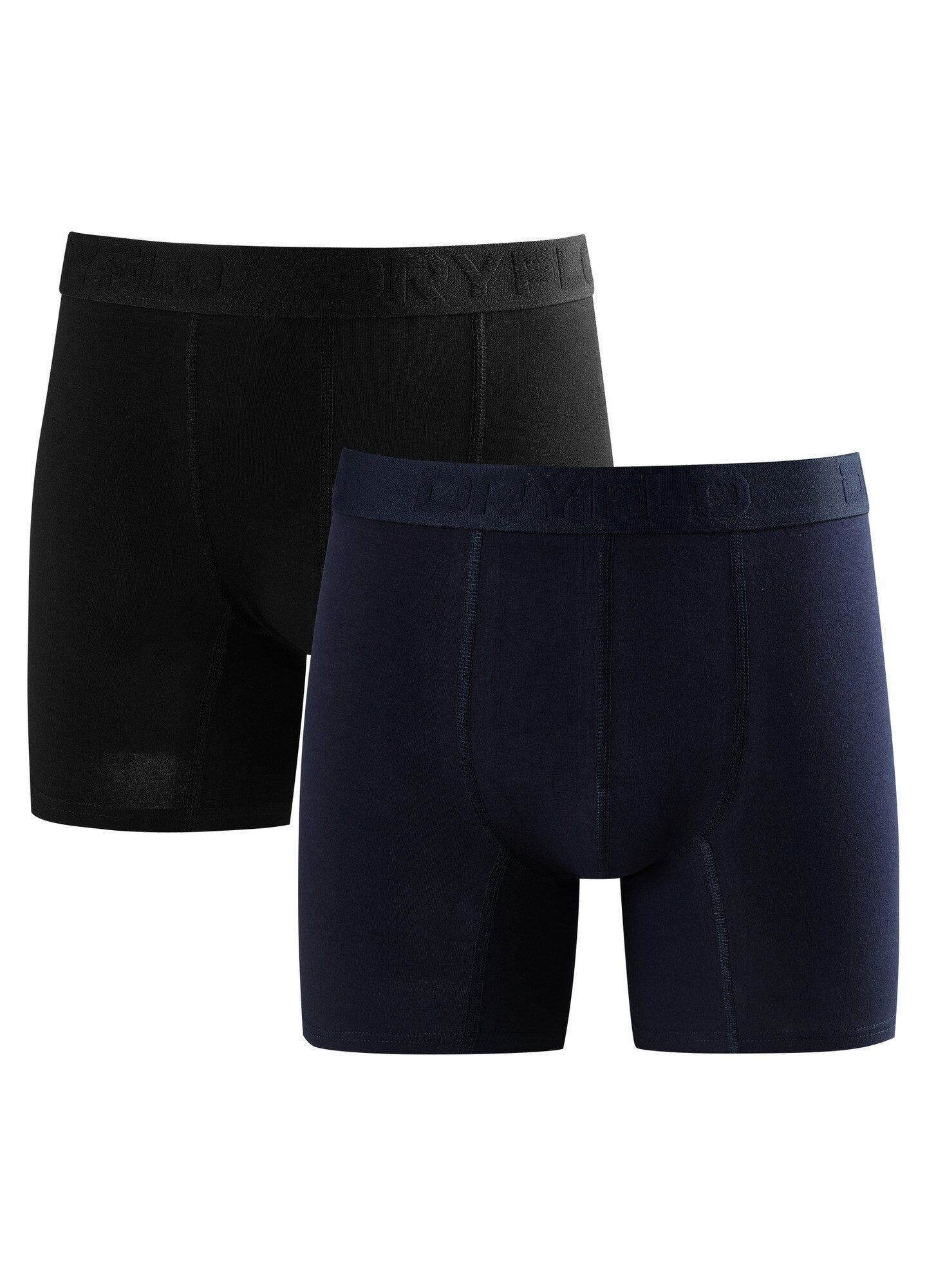 Set 5 perechi Boxeri pentru Barbati, 95% Bumbac, Confortabili, Dryflo, Negru si Bleumarin