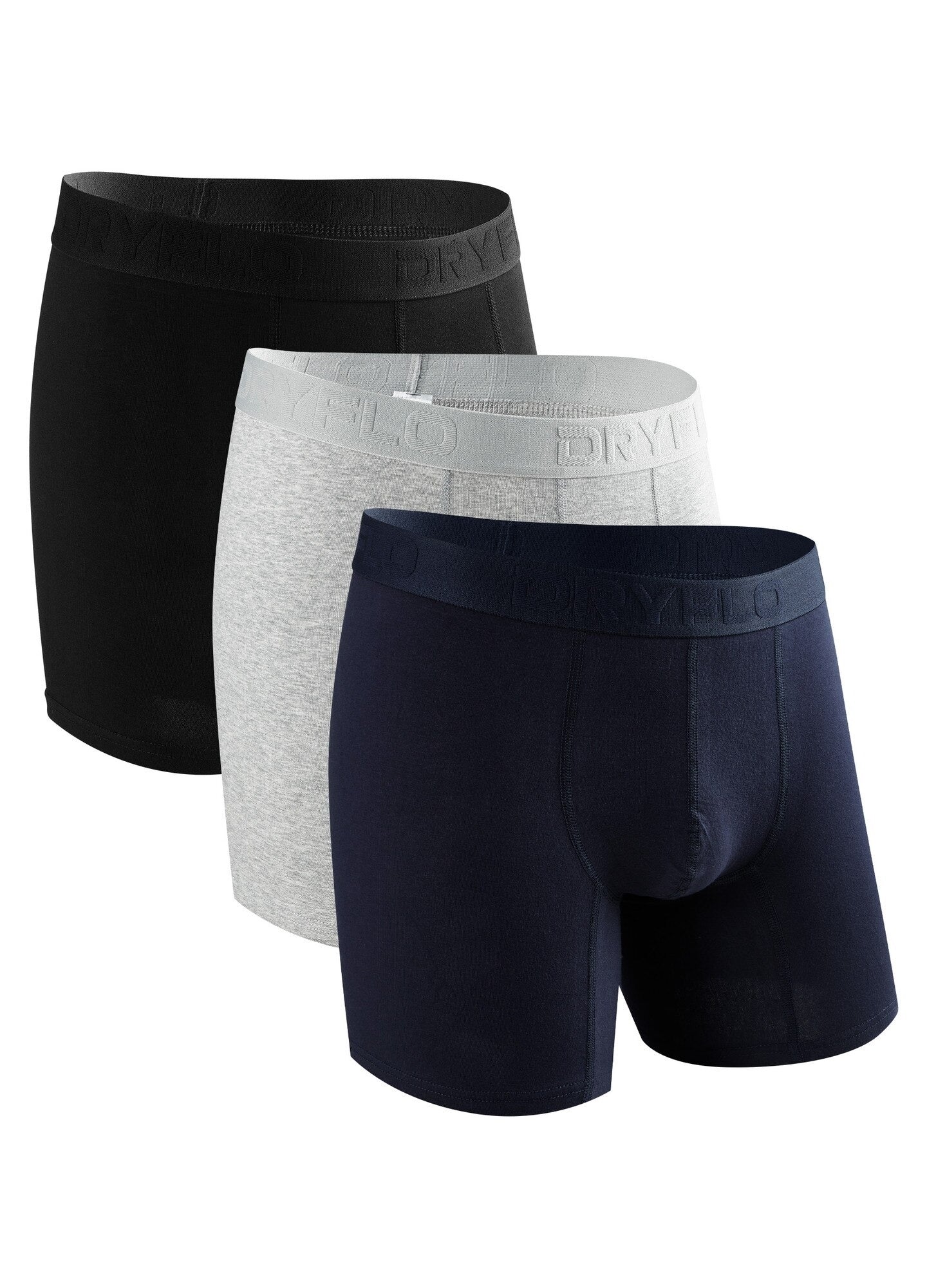 Set 3 perechi Boxeri pentru Barbati, 95% Bumbac, Confortabili, Dryflo, P201, Color