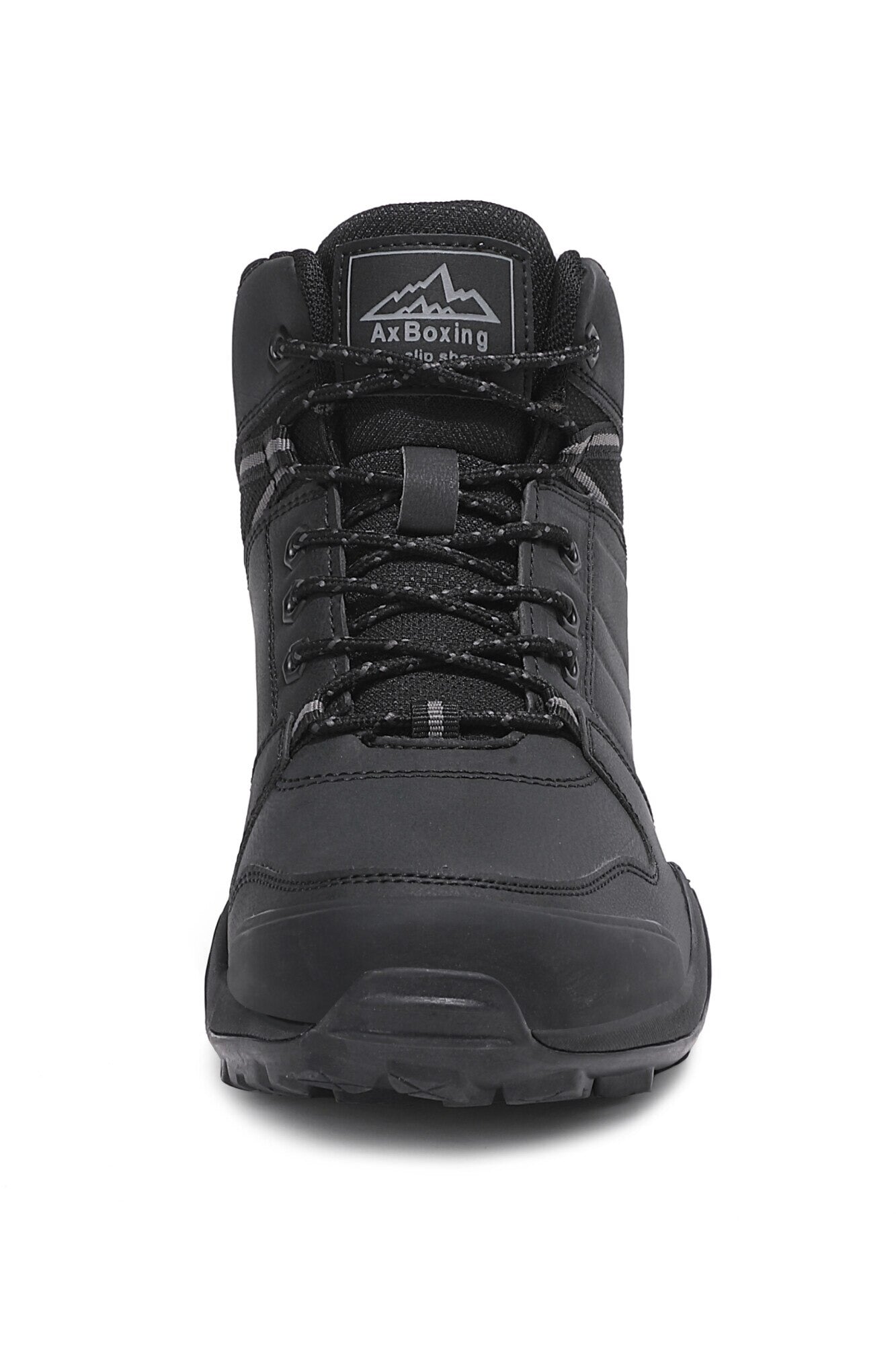 Ghete Enzo pentru barbati, Imblanite,  Piele ecologica, Talpa usoara, antiderapanta cu striatii, Ax Boxing