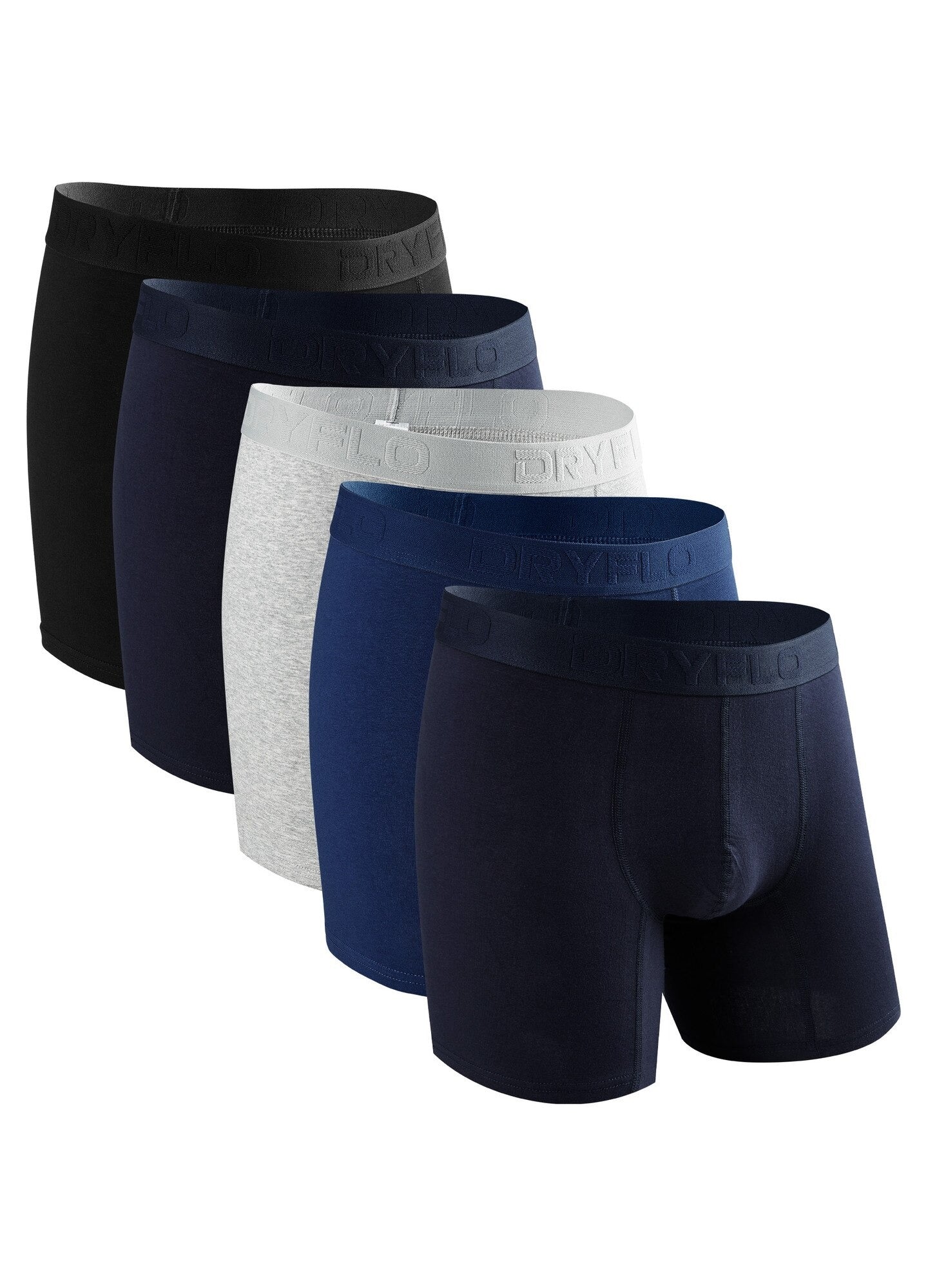 Set 5 perechi Boxeri pentru Barbati, 95% Bumbac, Confortabili, Dryflo, Color