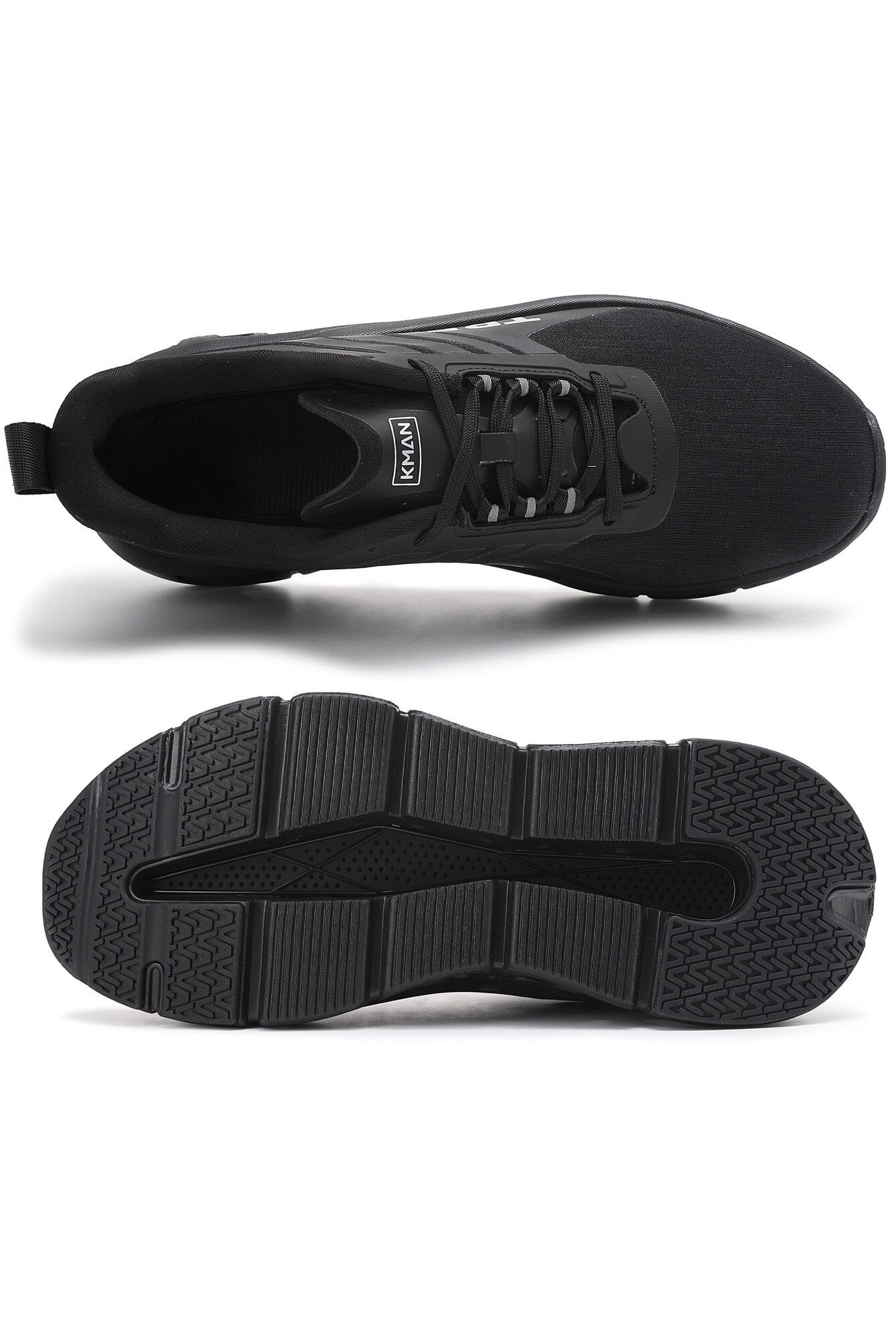 Adidași sport pentru Bărbați, Textil rezistent, Talpă groasă din spumă EVA, Design modern, Confort si Rezistenta, KMAN, Negru