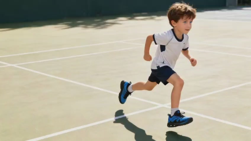 Adidași sport pentru copii, Model Arino, Talpă ușoară, Material textil pânzat, Inchidere cu arici și șiret elastic