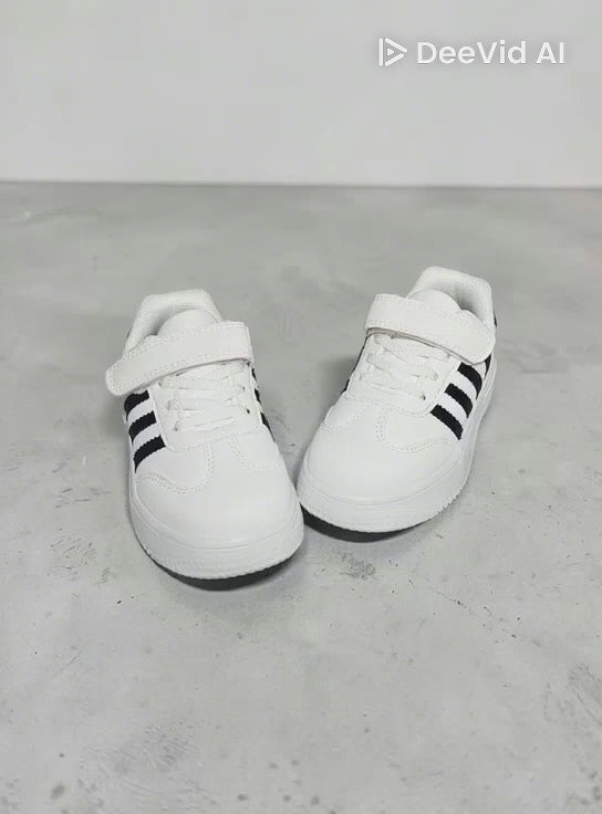 Adidași pentru copii, Model Caro, Piele ecologică, Talpă foarte ușoară, Inchidere cu Arici și șiret elastic