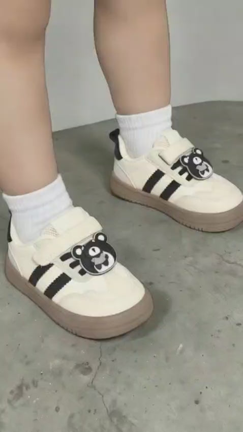 Adidași tip Teniși Copii, Model Elon, Piele ecologică, Talpă flexibilă din cauciuc moale, Inchidere Arici și șiret, Accesoriu rotativ, detașabil