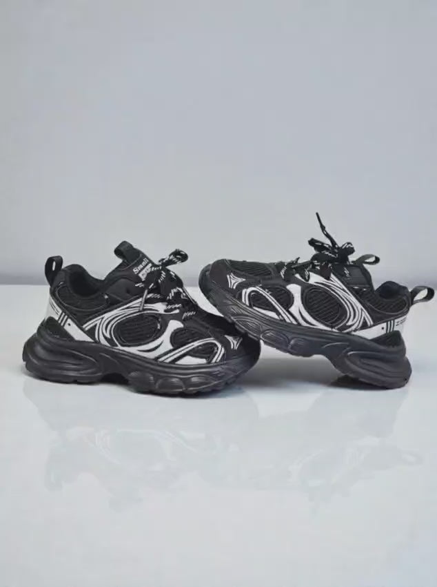 Adidași sport pentru copii, Model Giro, Talpă super ușoară din spumă, material textil respirabil, închidere cu șiret